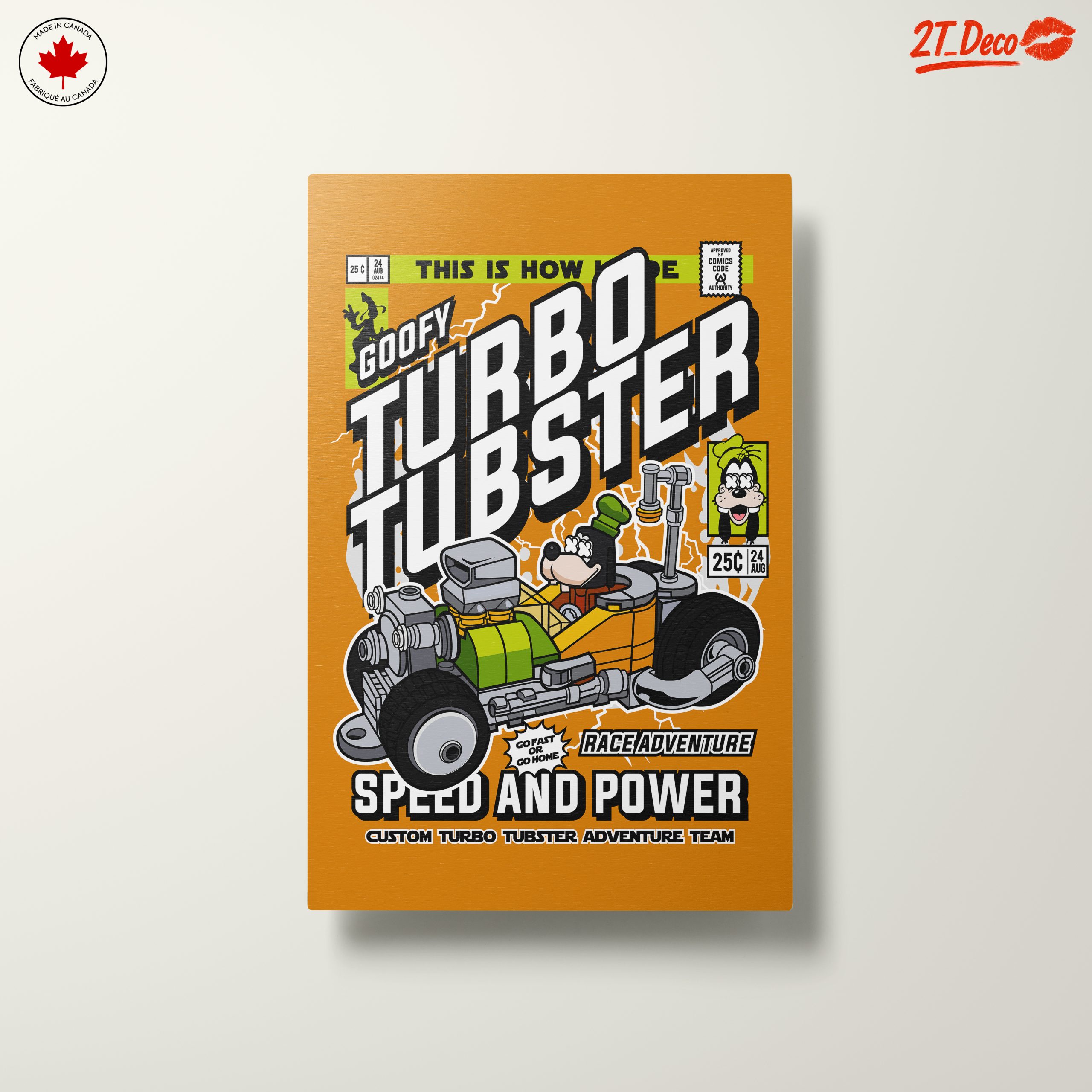 Goofy Turbo Tubster Adventure Art - Image 10