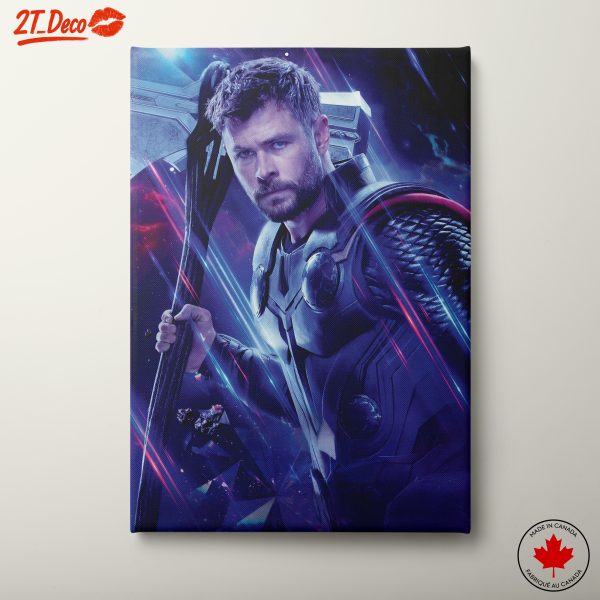 Thor from Marvel Comics in a Cosmic Setting