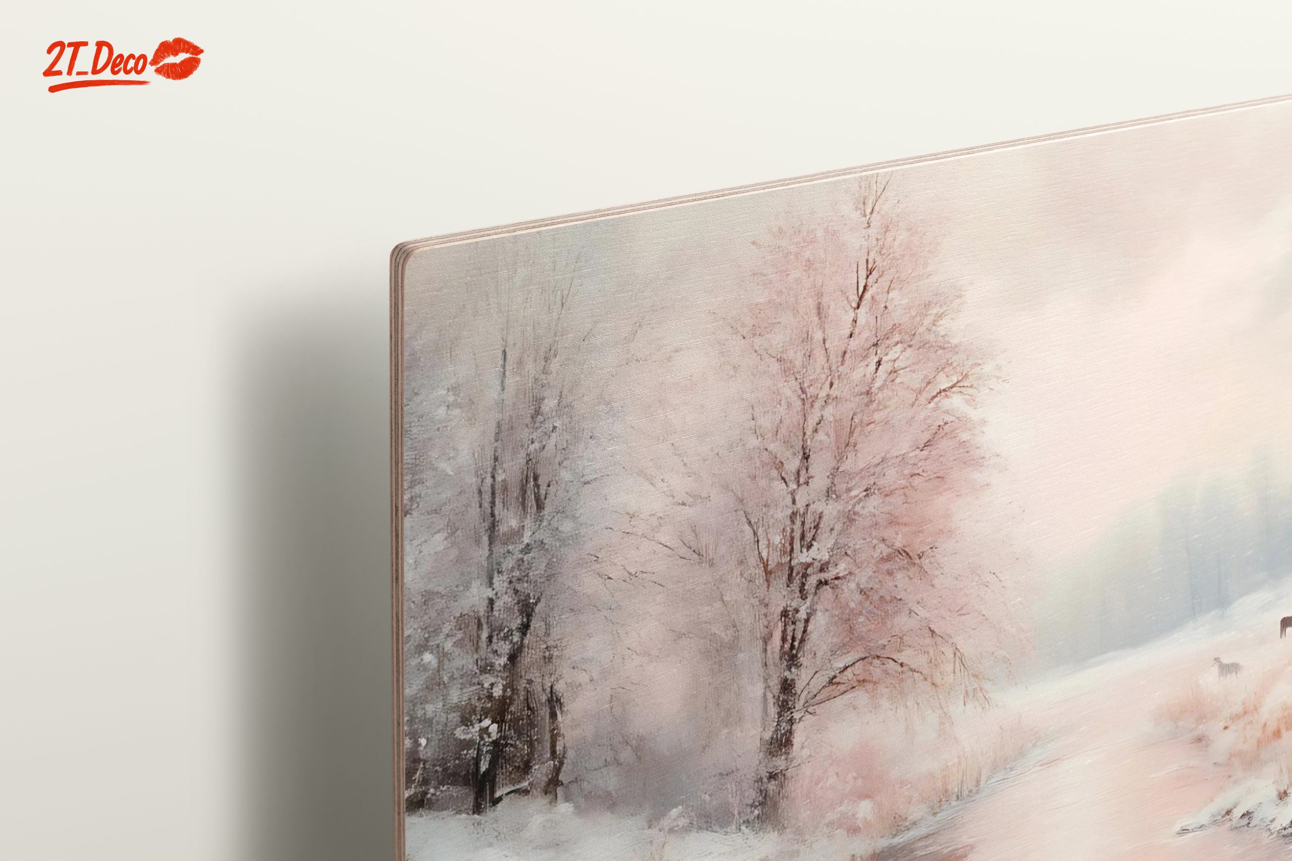 Serene Winter Landscape with Flowers - Image 15