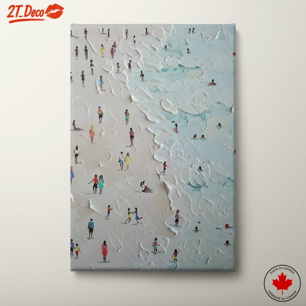 Beachgoers in Contemporary Style