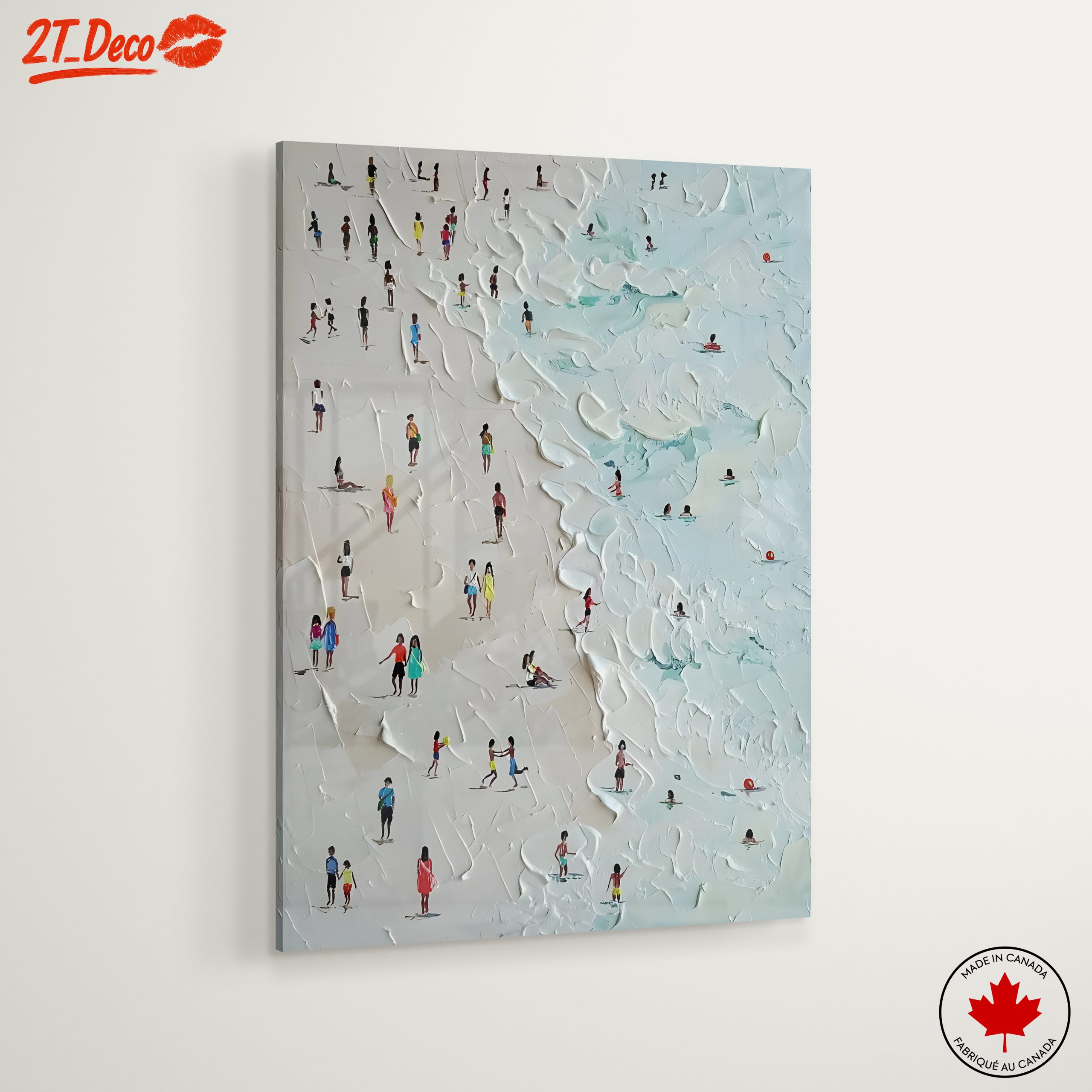 Beachgoers in Contemporary Style - Image 6