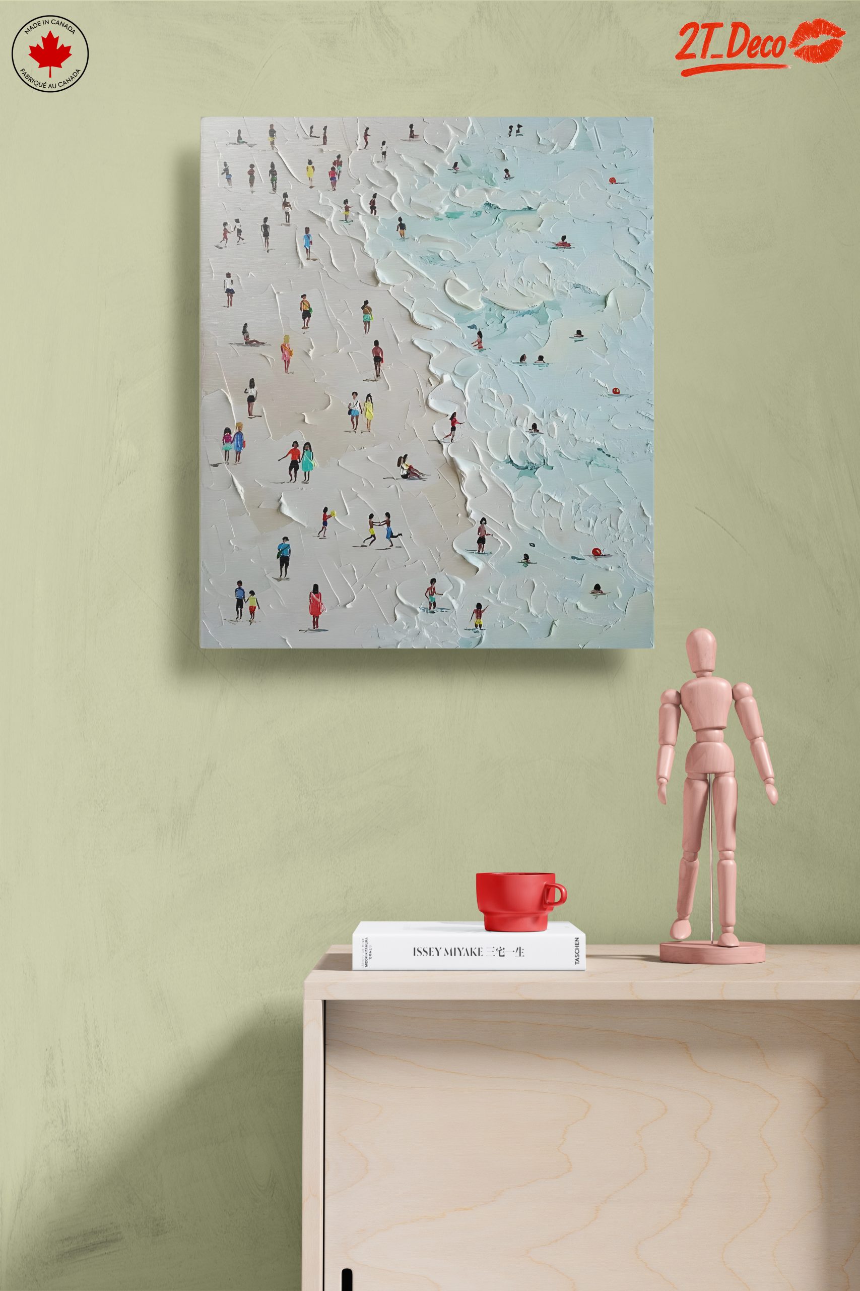 Beachgoers in Contemporary Style - Image 14