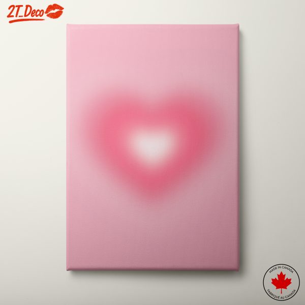 Dreamy Soft Heart Abstract Art