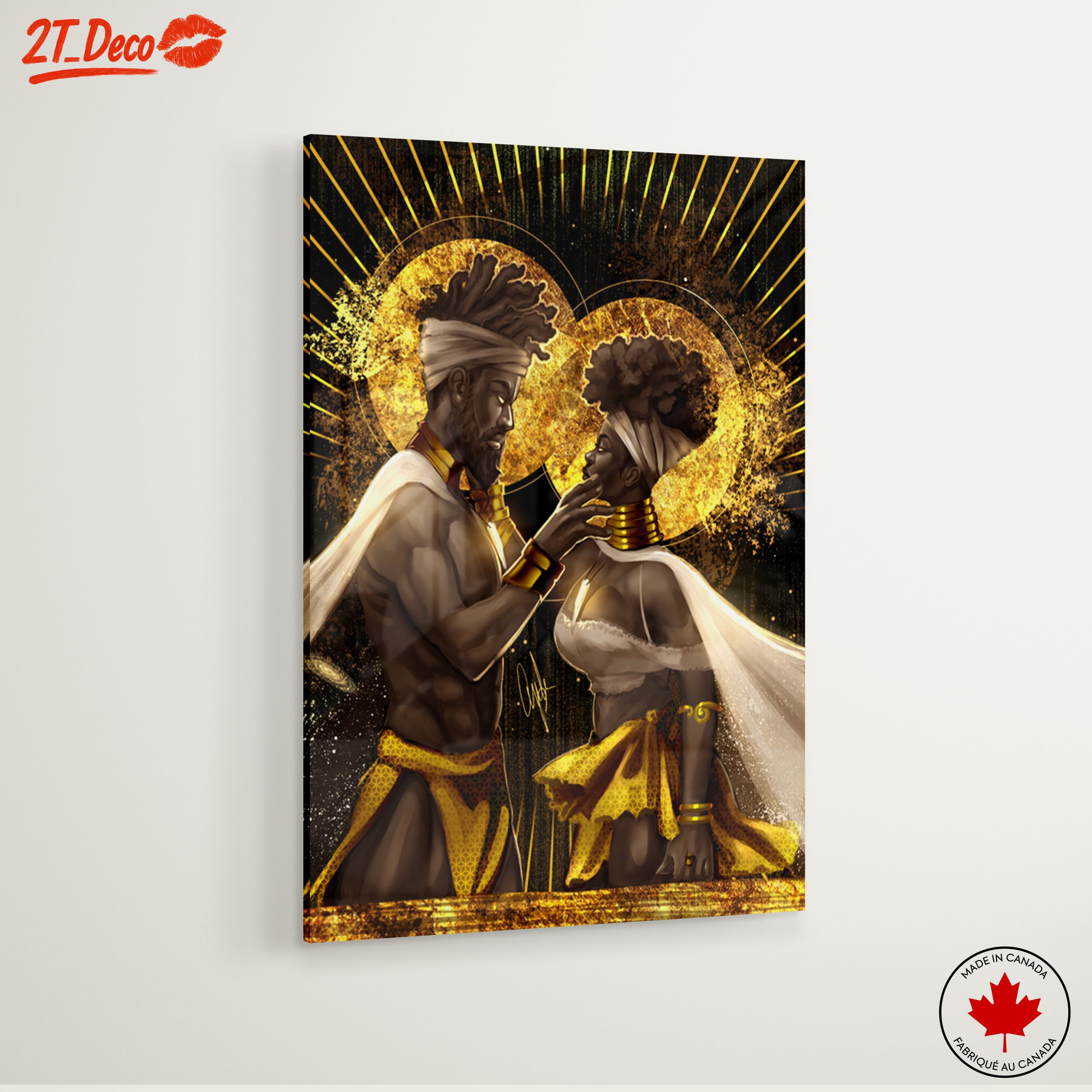 Afrocentric Couple Wall Art - Image 6