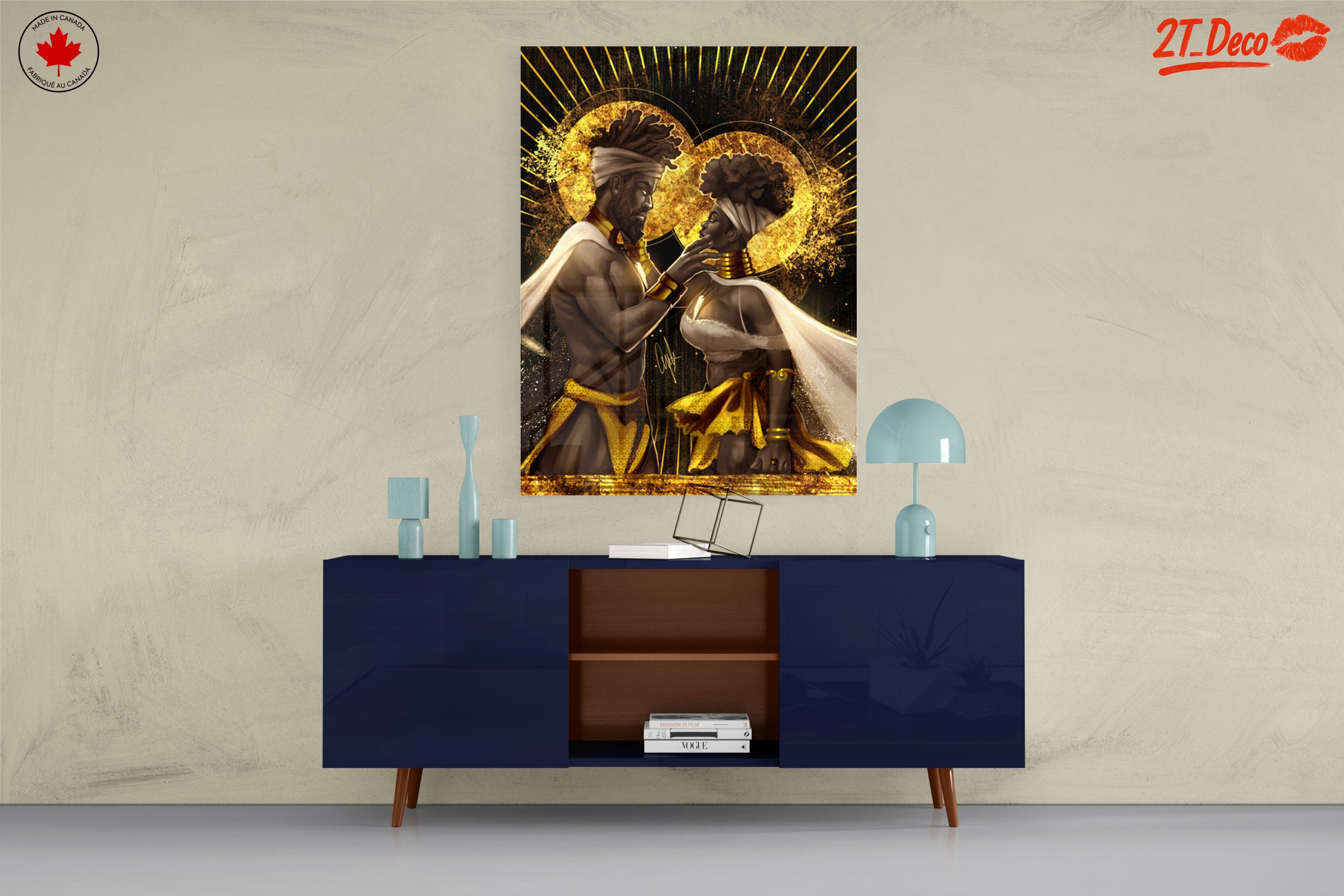 Afrocentric Couple Wall Art - Image 8