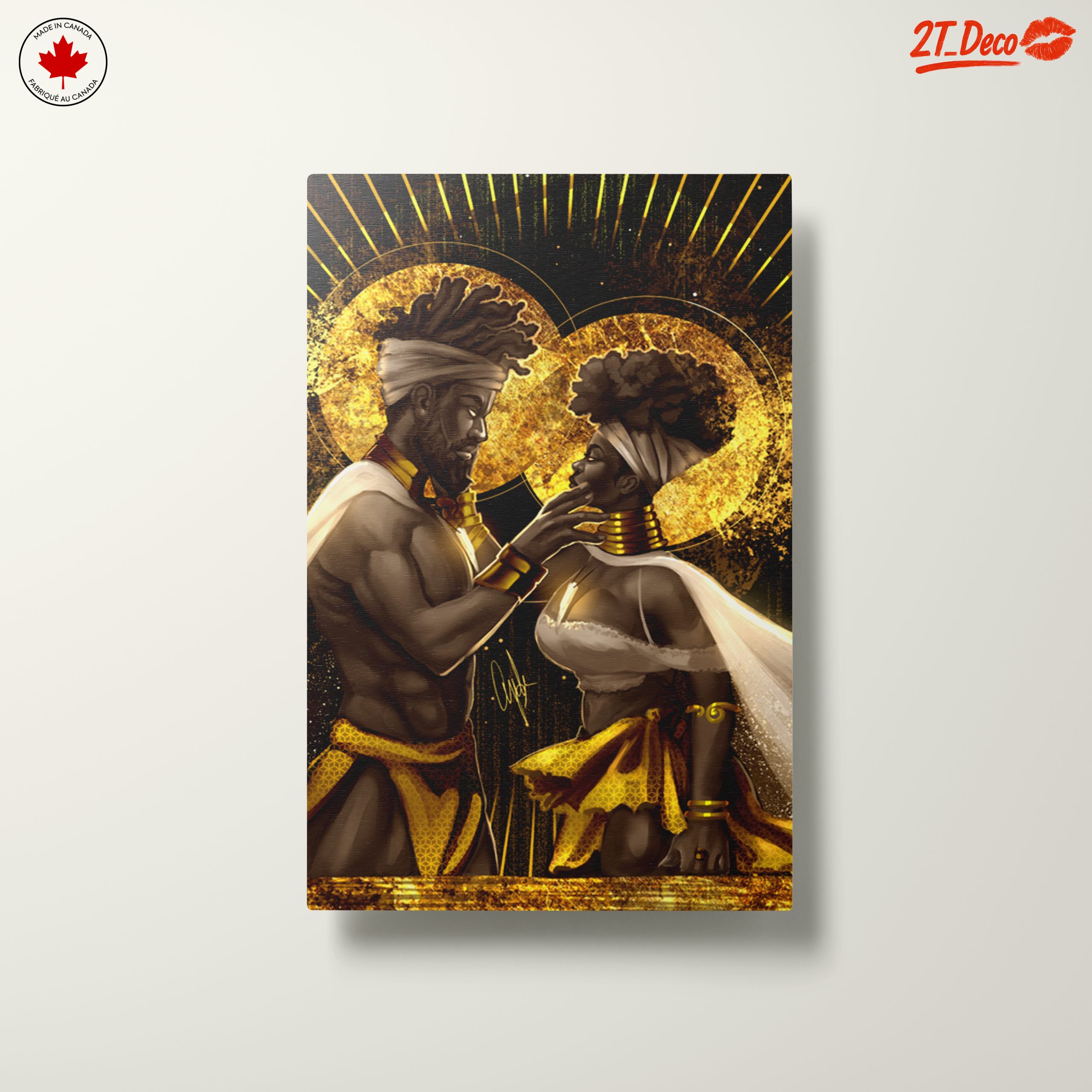 Afrocentric Couple Wall Art - Image 10