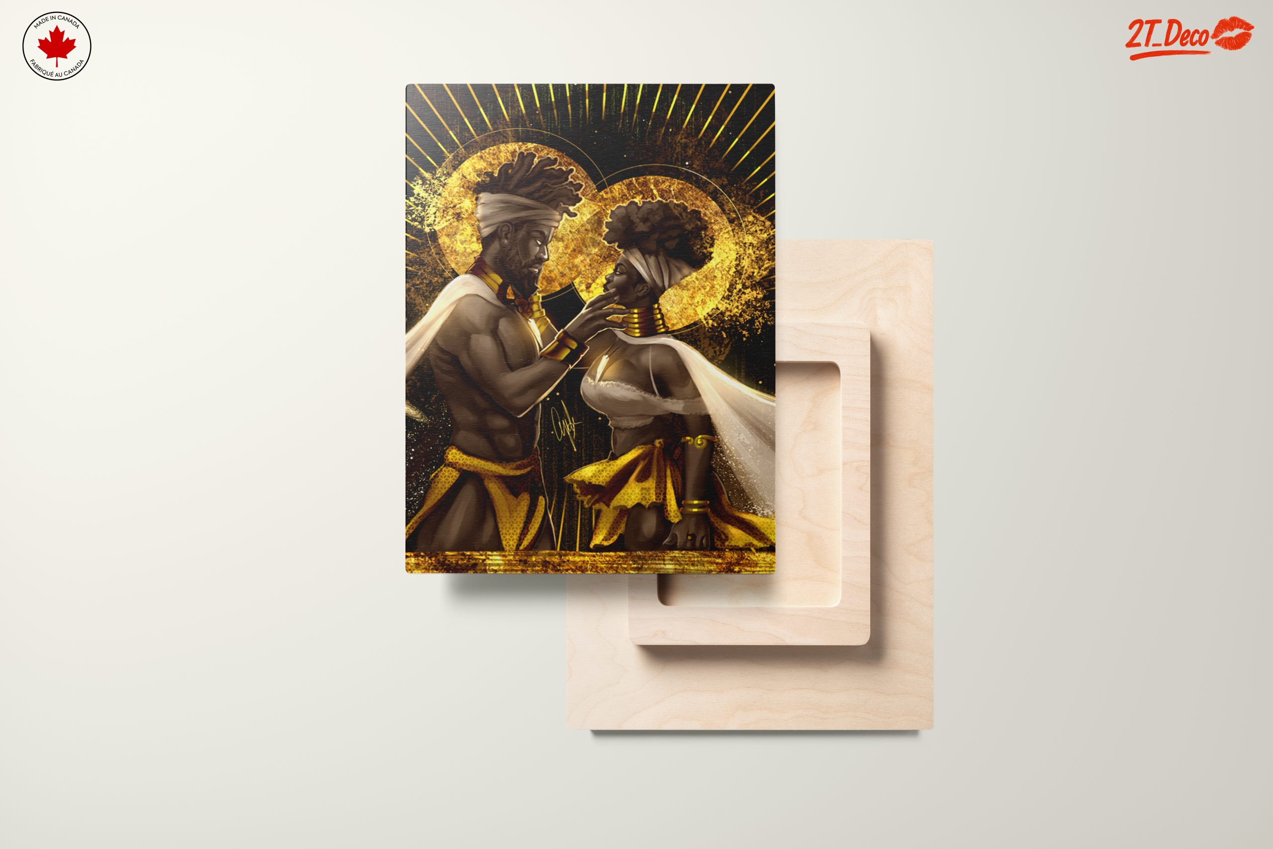 Afrocentric Couple Wall Art - Image 11