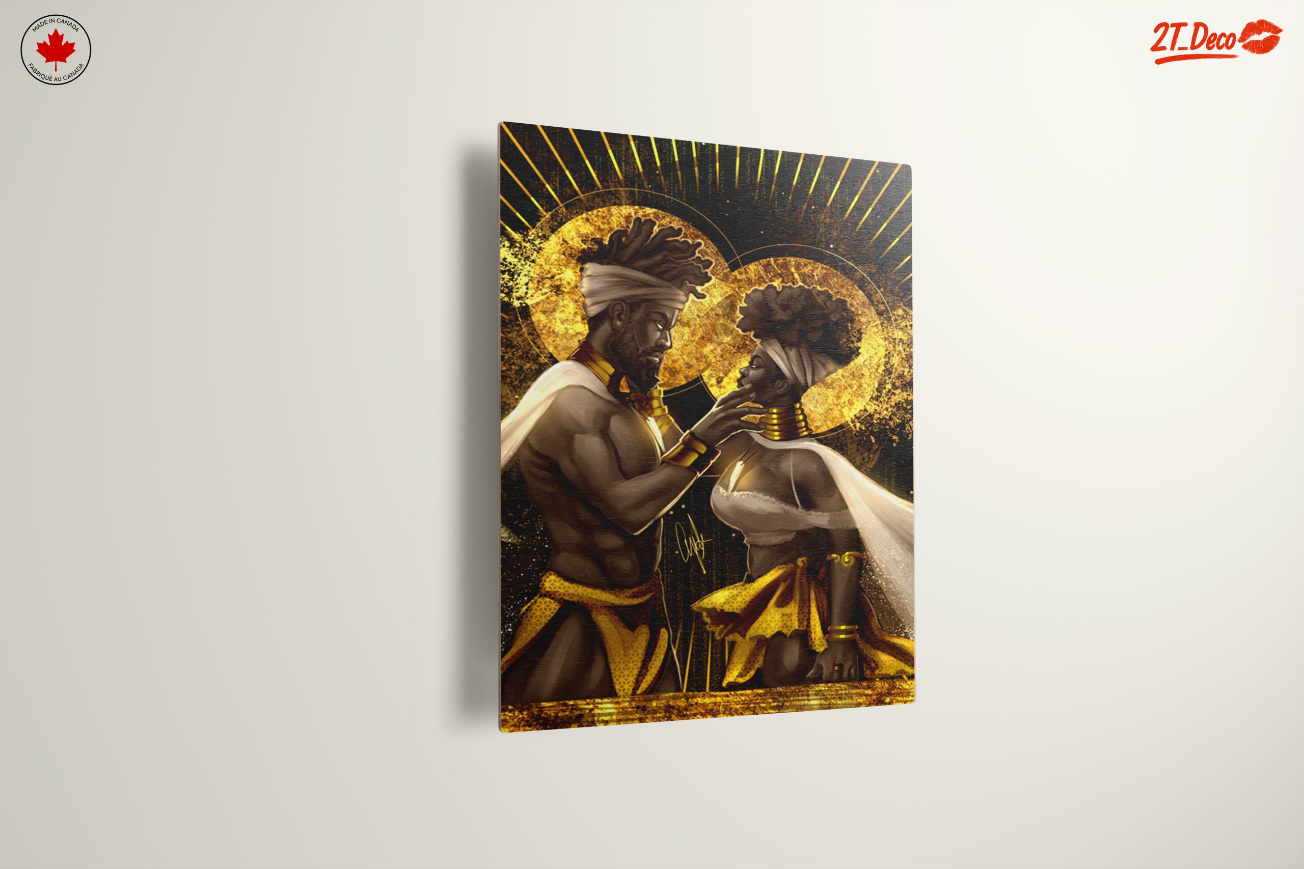 Afrocentric Couple Wall Art - Image 13