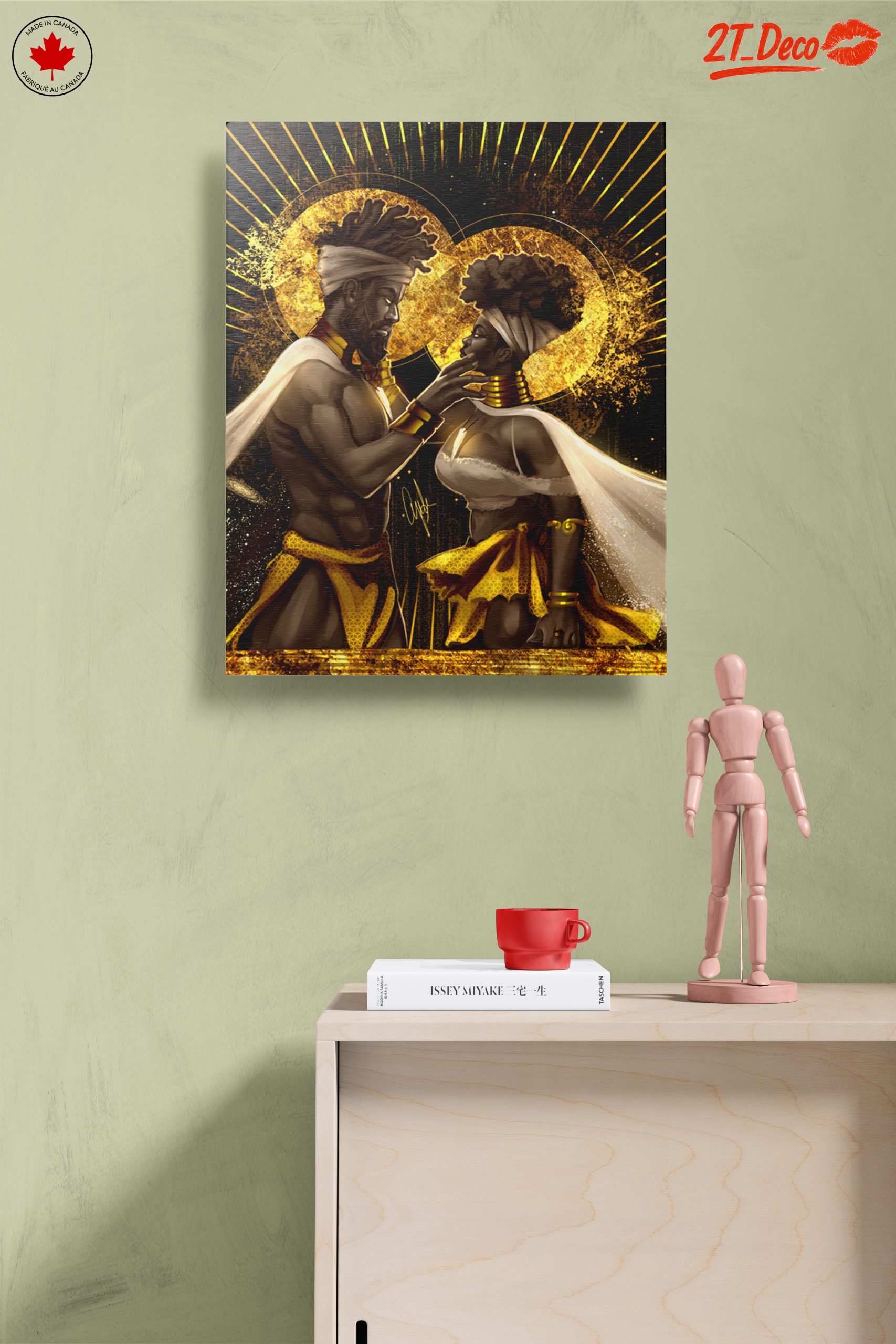 Afrocentric Couple Wall Art - Image 14
