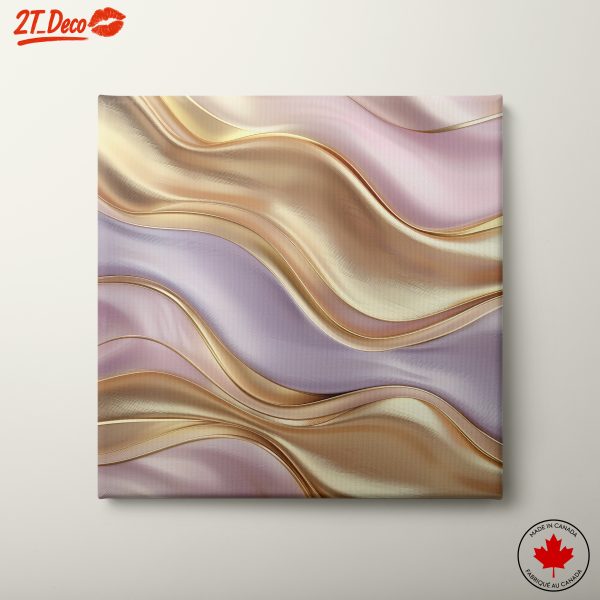 Abstract Flowing Lines in Soft Colors