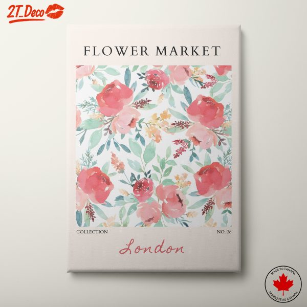 Floral Watercolor Art with Roses and Greens