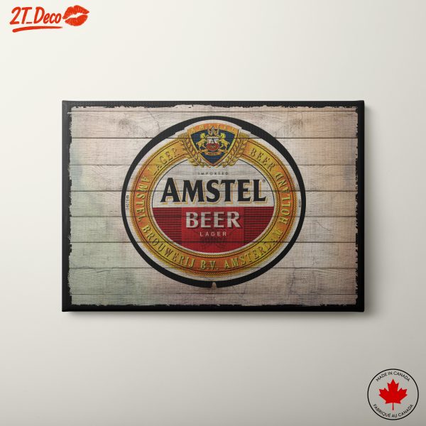 Vintage Amstel Beer Label Artwork