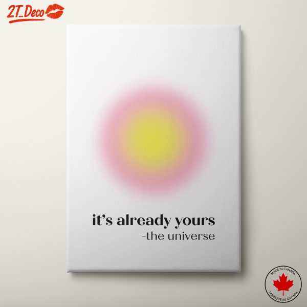 Inspirational Typography Wall Art with Motivational Quote