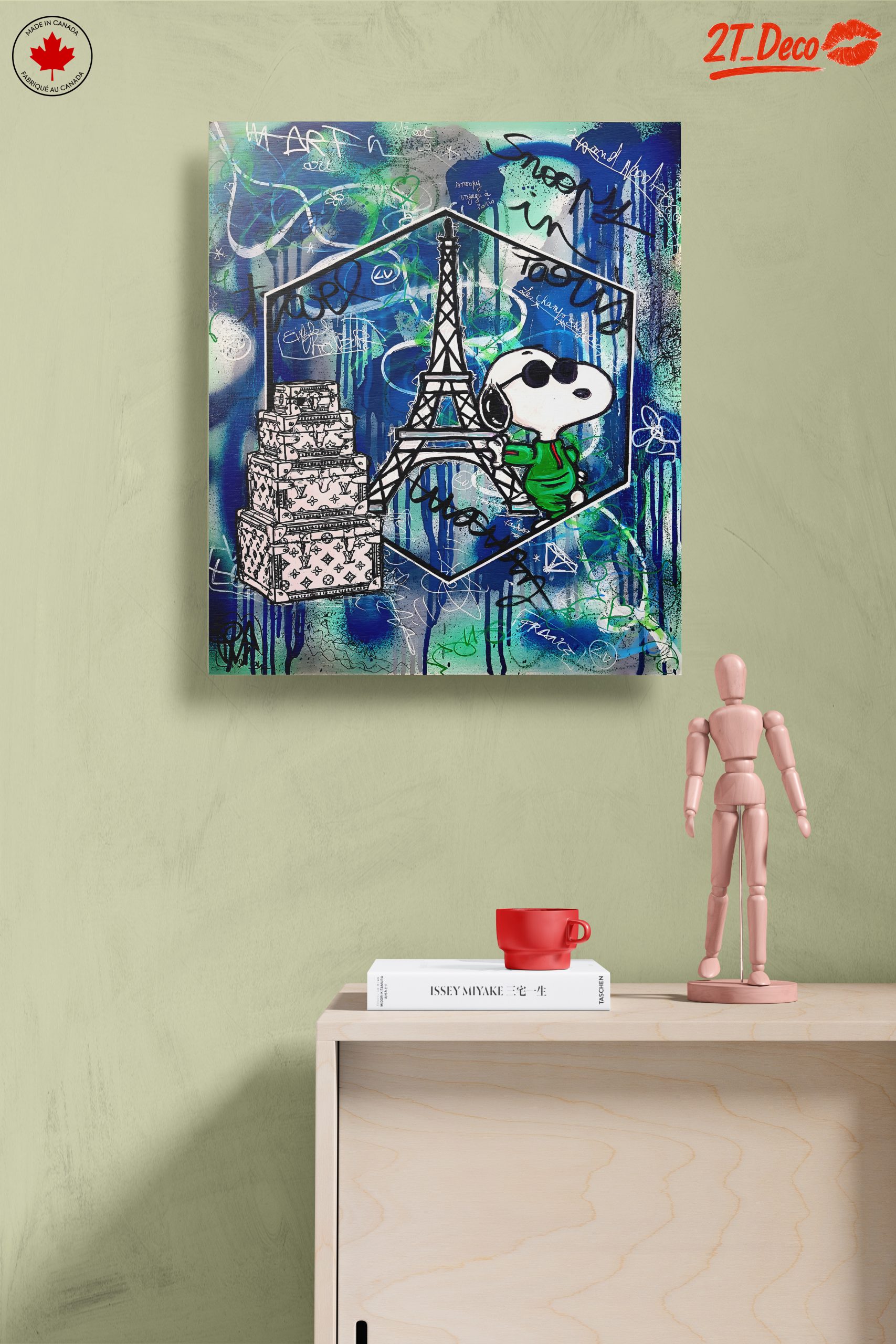 Snoopy Urban Art Featuring Eiffel Tower - Image 14