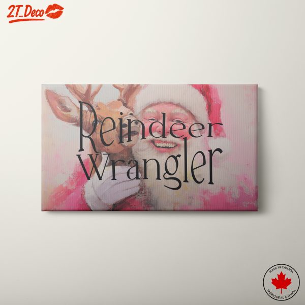 Reindeer Wrangler Holiday Art