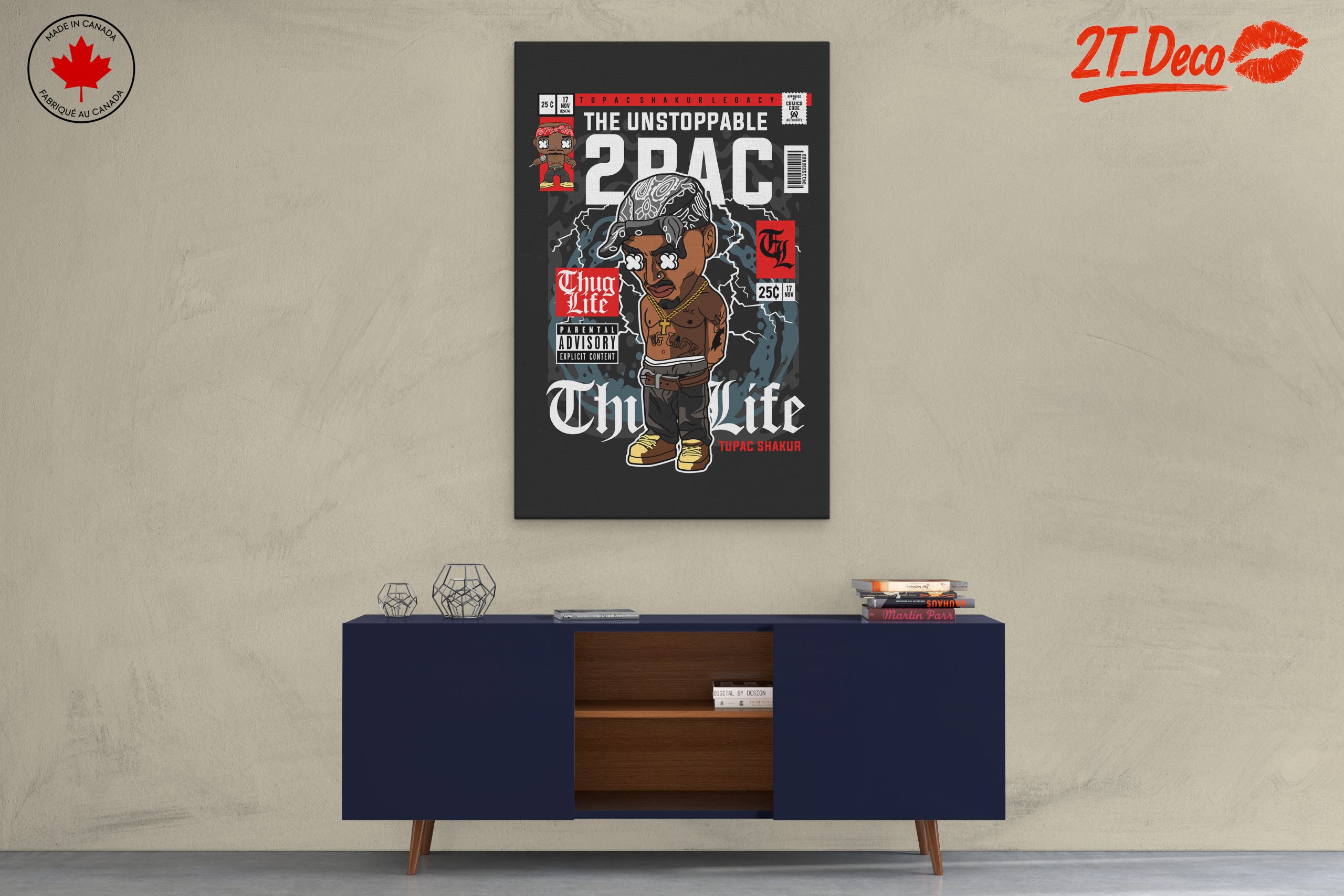 Stylized Tupac Shakur Character Art - Image 3