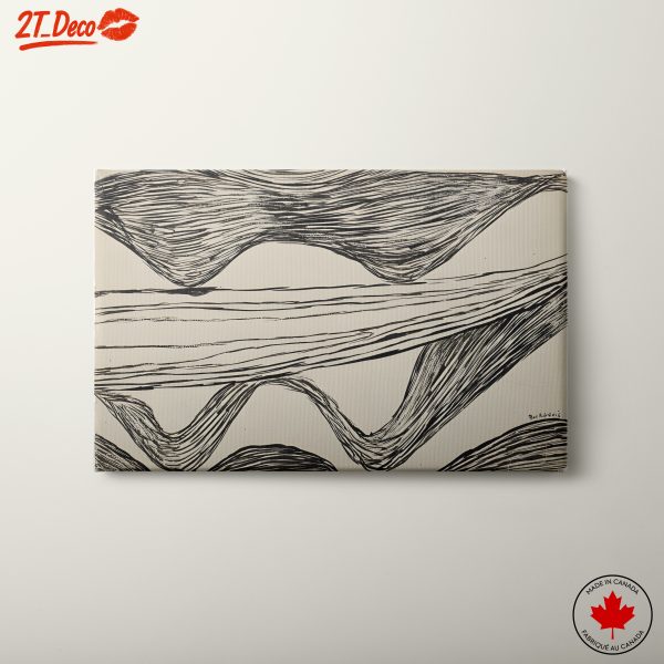 Dynamic Abstract Black Lines Artwork