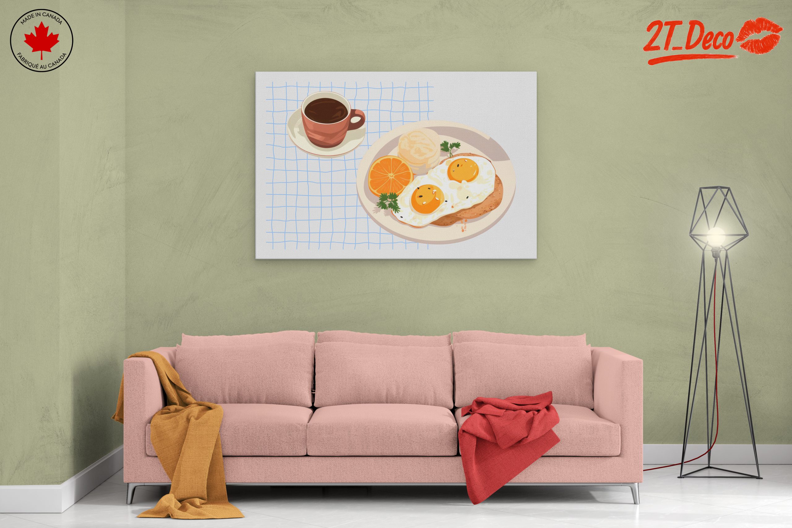 Stylized Breakfast with Eggs and Coffee - Image 2