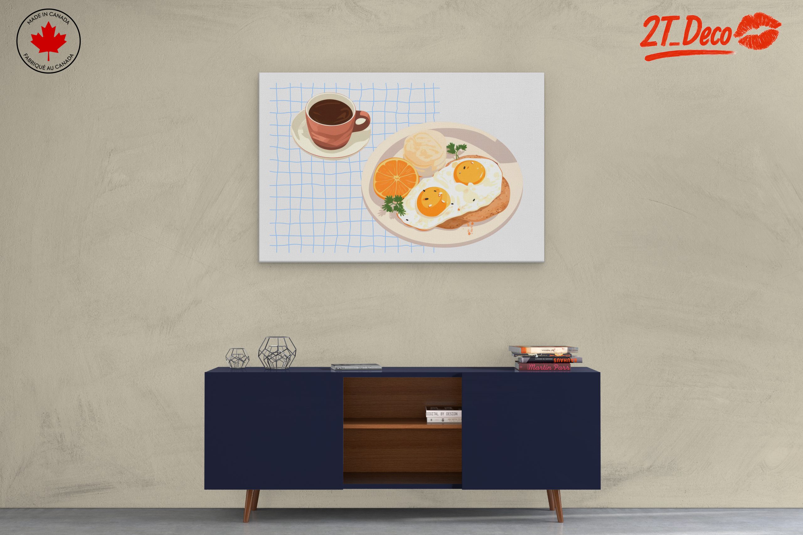Stylized Breakfast with Eggs and Coffee - Image 3
