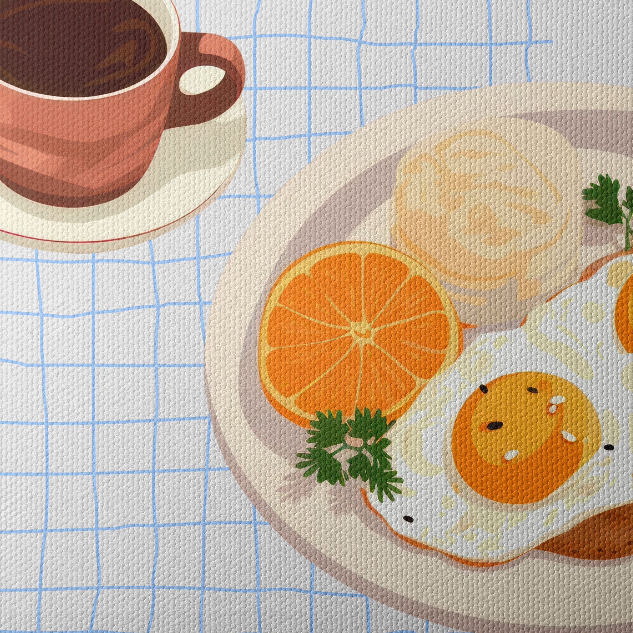 Stylized Breakfast with Eggs and Coffee - Image 4