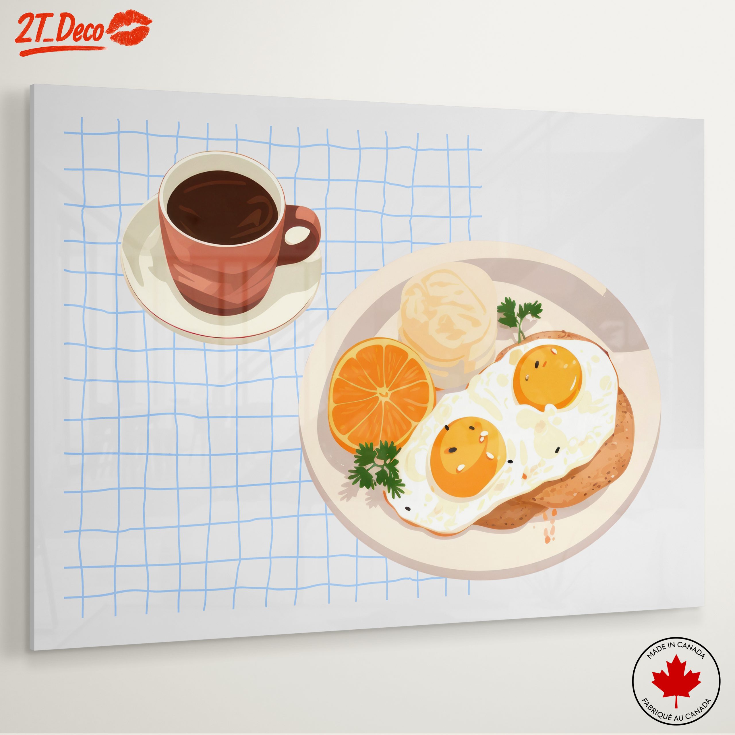 Stylized Breakfast with Eggs and Coffee - Image 6