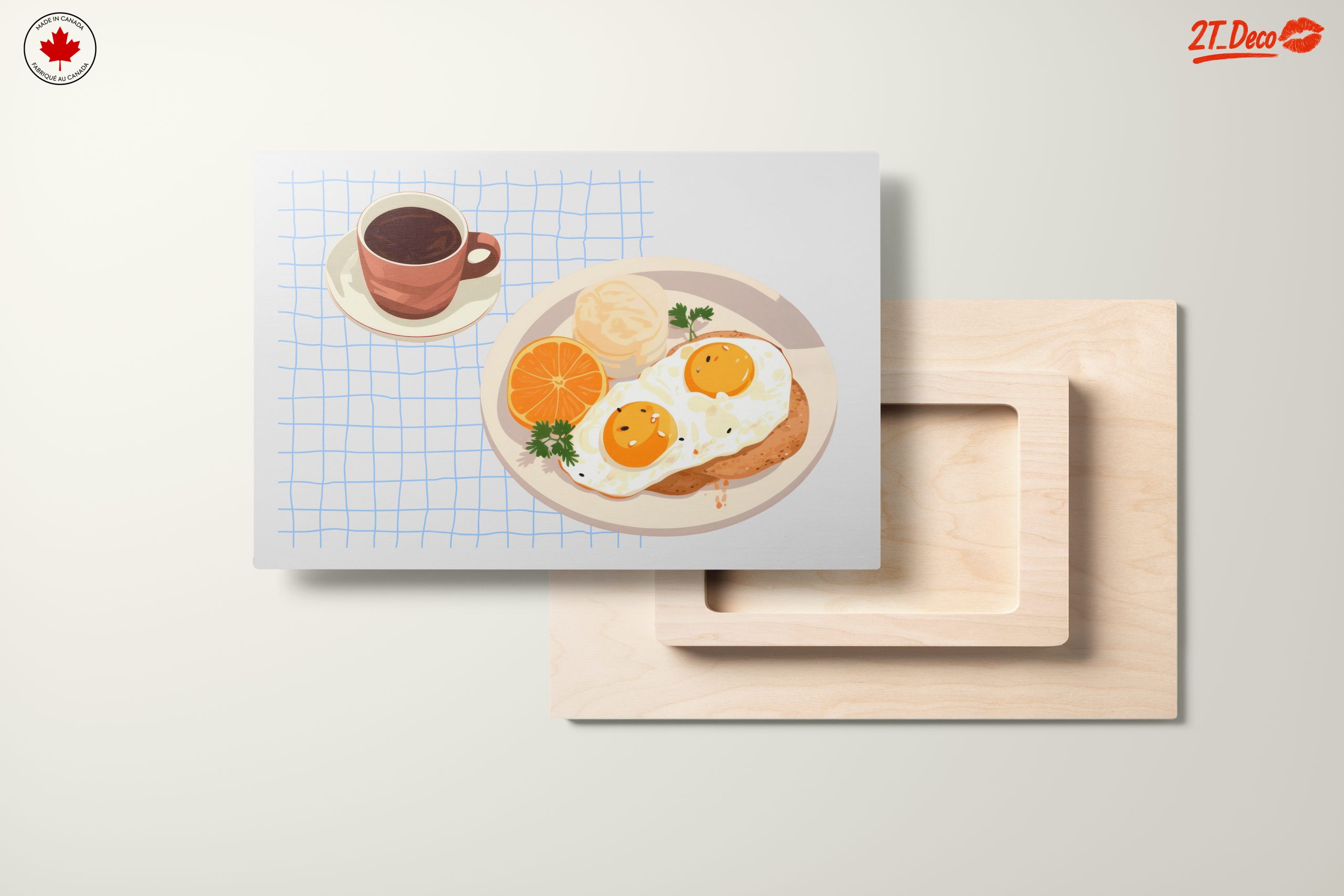 Stylized Breakfast with Eggs and Coffee - Image 11