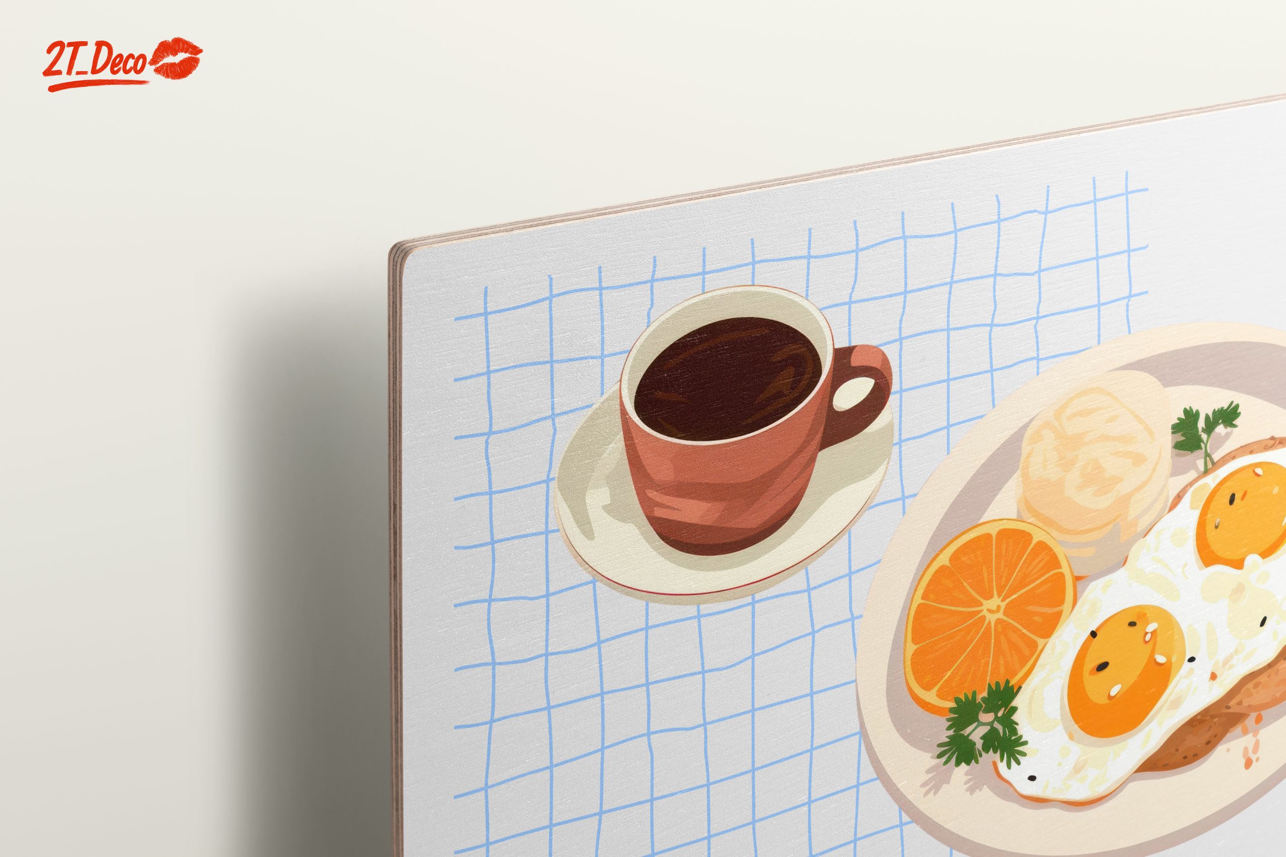 Stylized Breakfast with Eggs and Coffee - Image 15