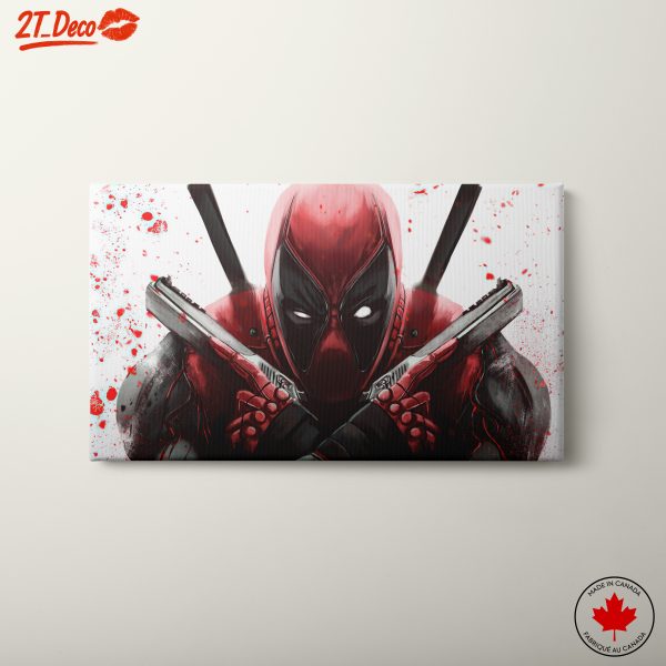 Deadpool Comic Character Art with Bold Colors