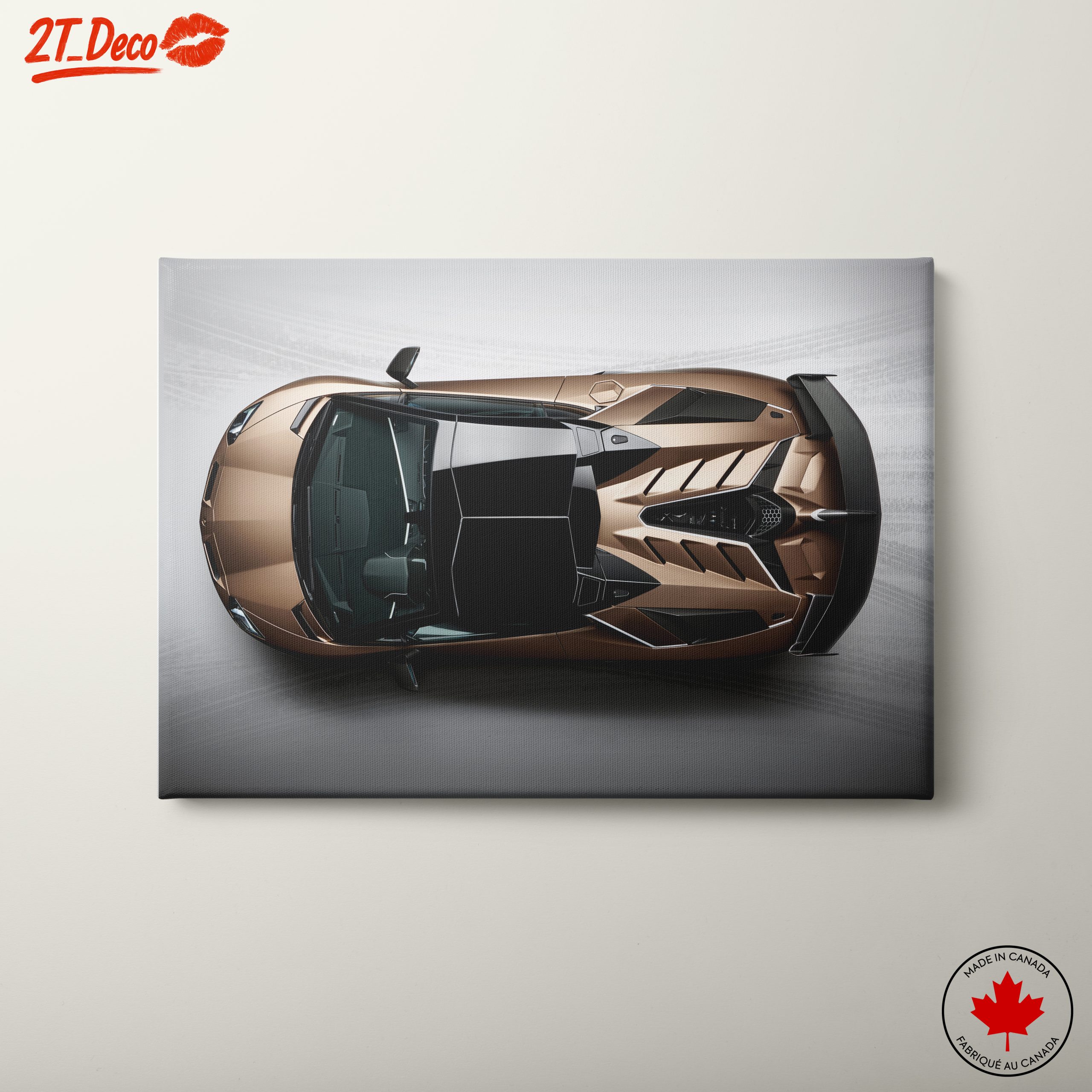 Sleek Supercar Design from Above