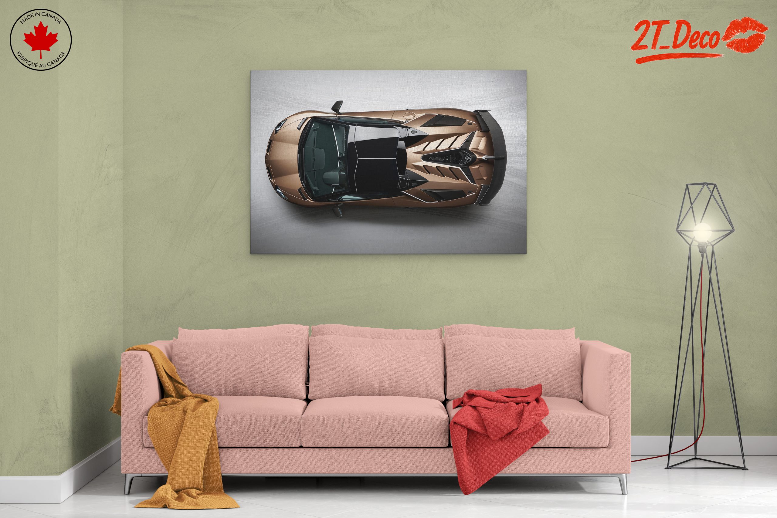 Sleek Supercar Design from Above - Image 2