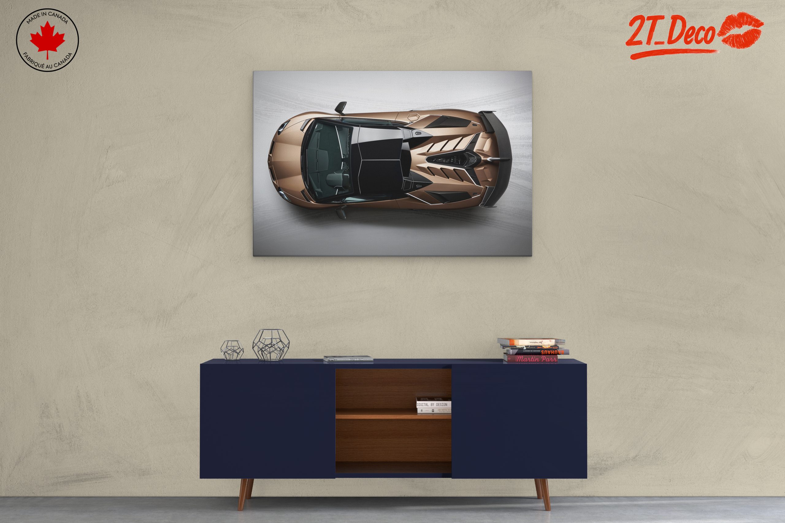 Sleek Supercar Design from Above - Image 3