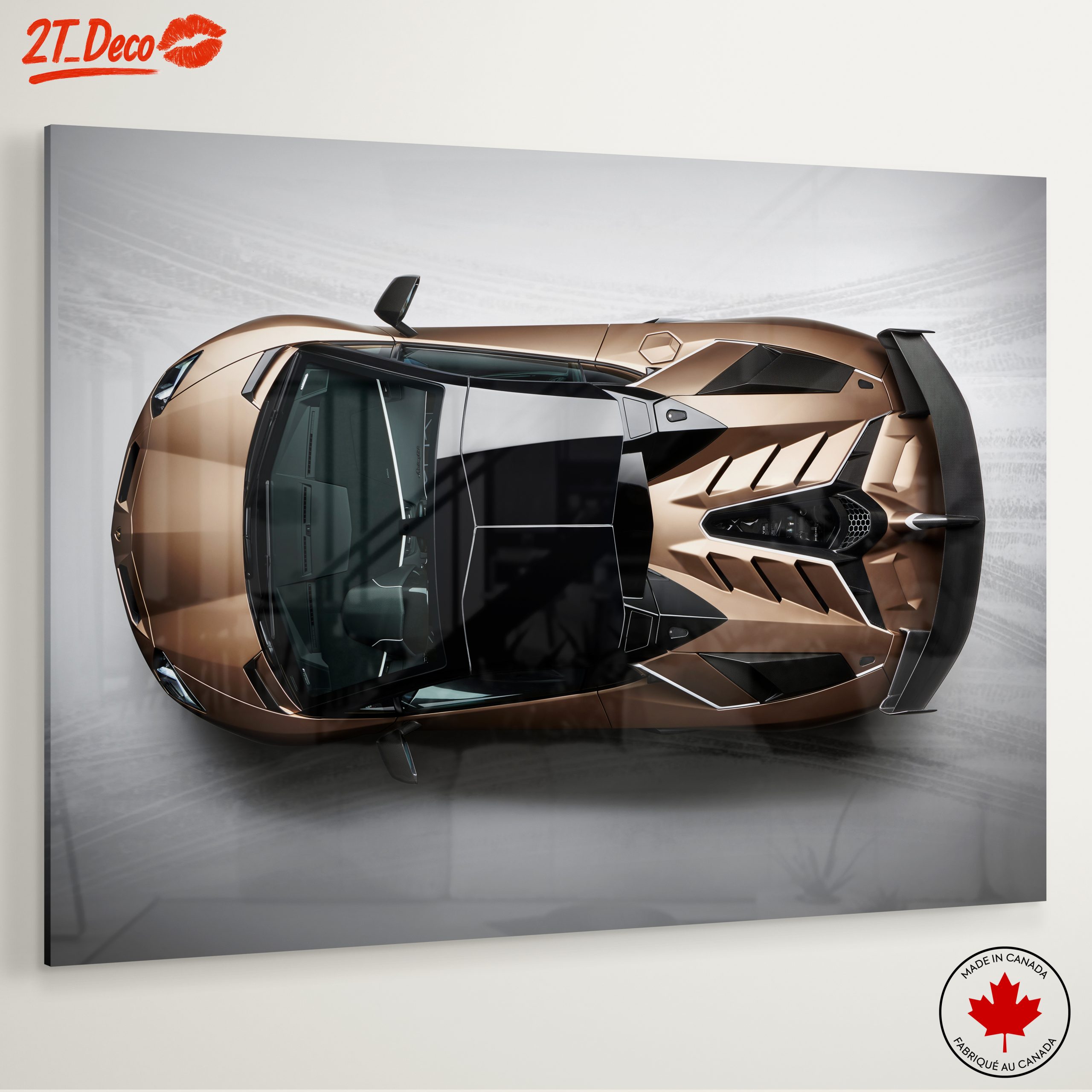 Sleek Supercar Design from Above - Image 6