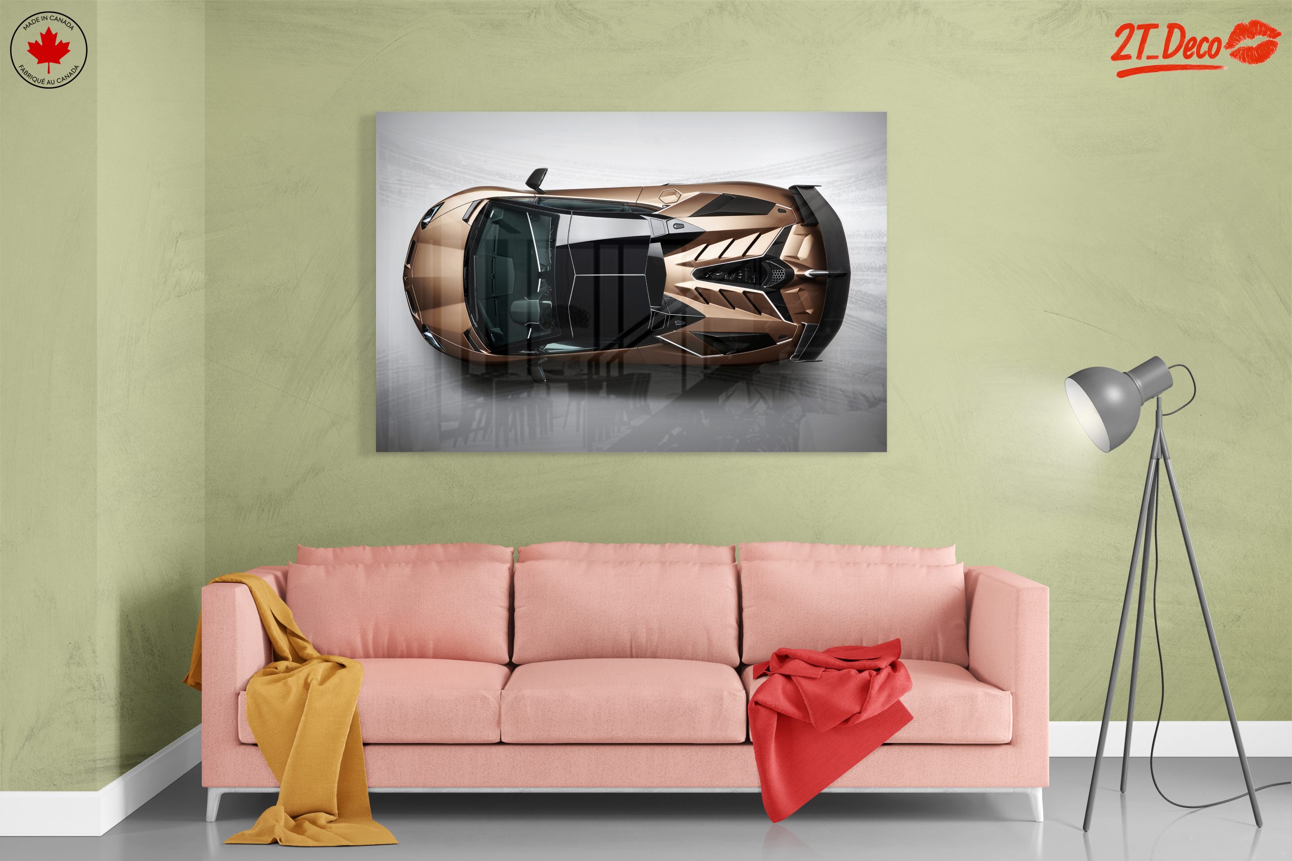 Sleek Supercar Design from Above - Image 7