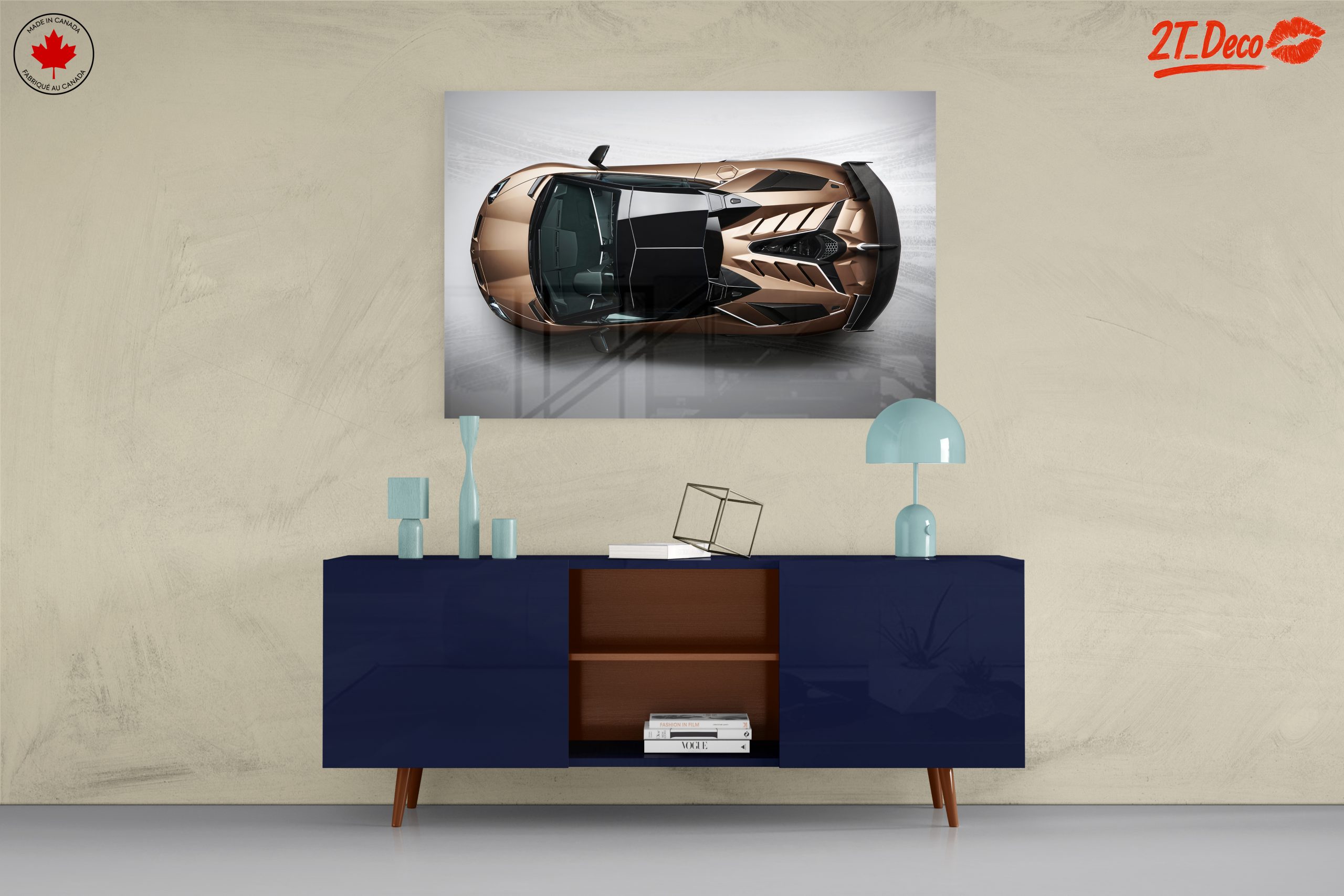 Sleek Supercar Design from Above - Image 8