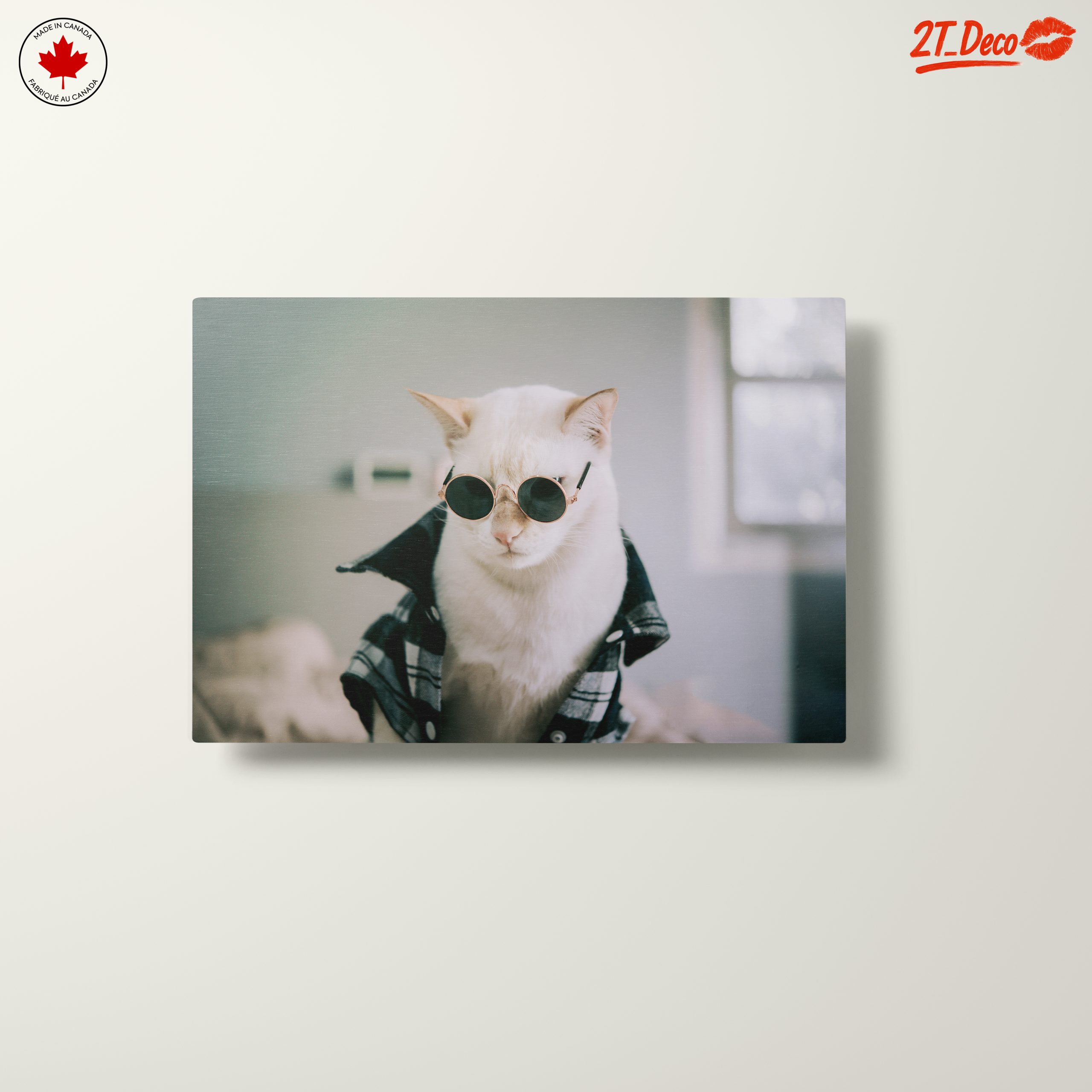 Stylish Cat in Sunglasses Wall Art - Image 10