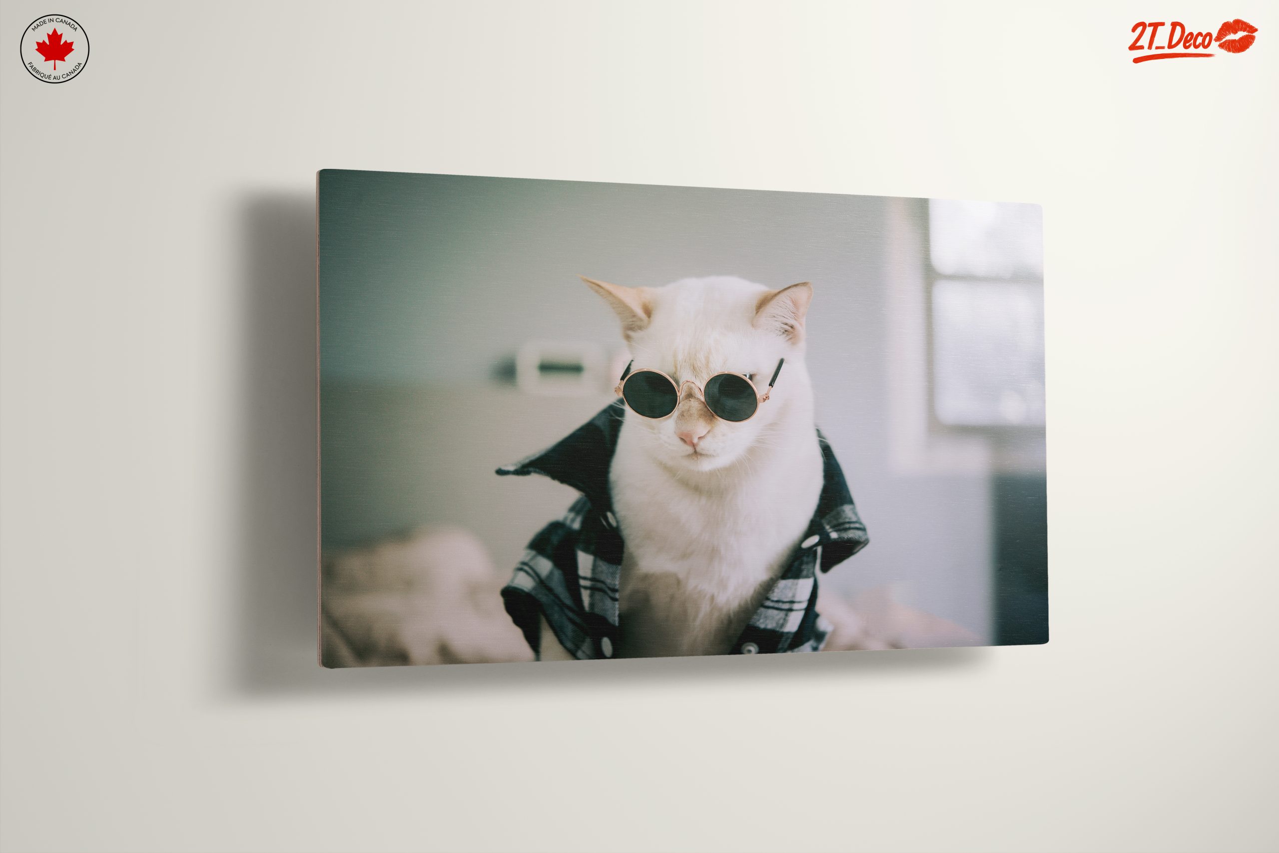 Stylish Cat in Sunglasses Wall Art - Image 13
