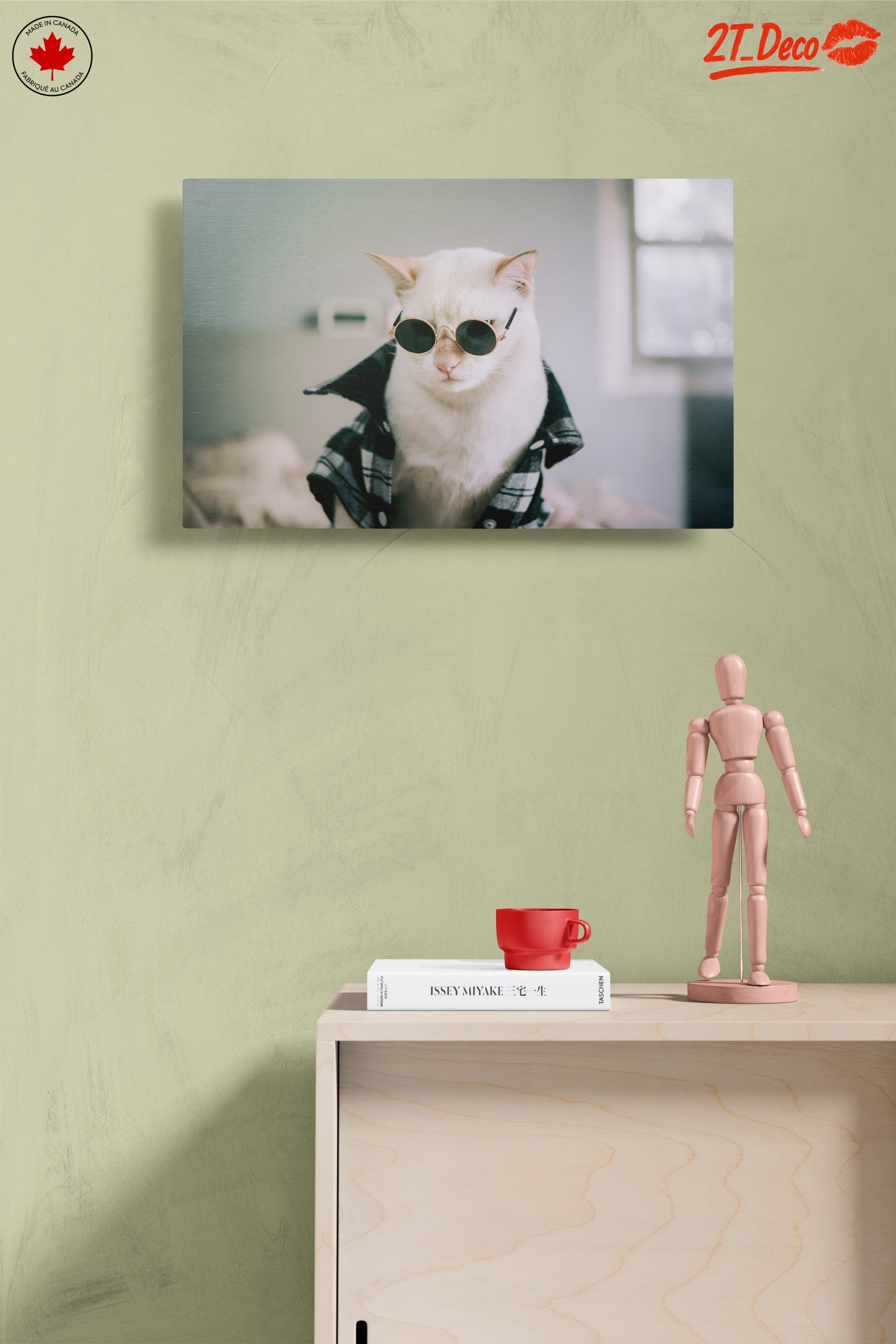 Stylish Cat in Sunglasses Wall Art - Image 14