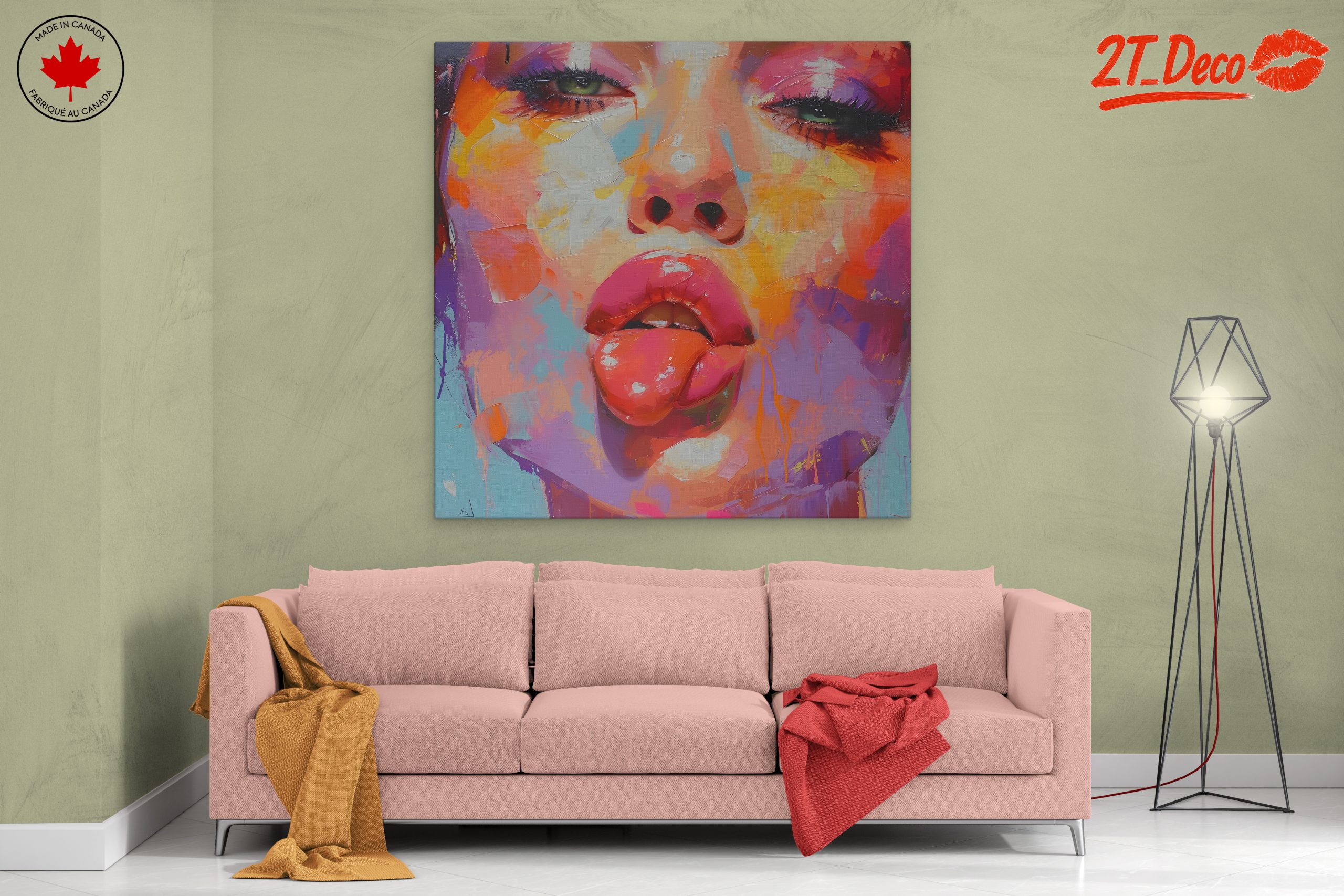 Vibrant Pop Art Portrait of a Woman 6 - Image 2