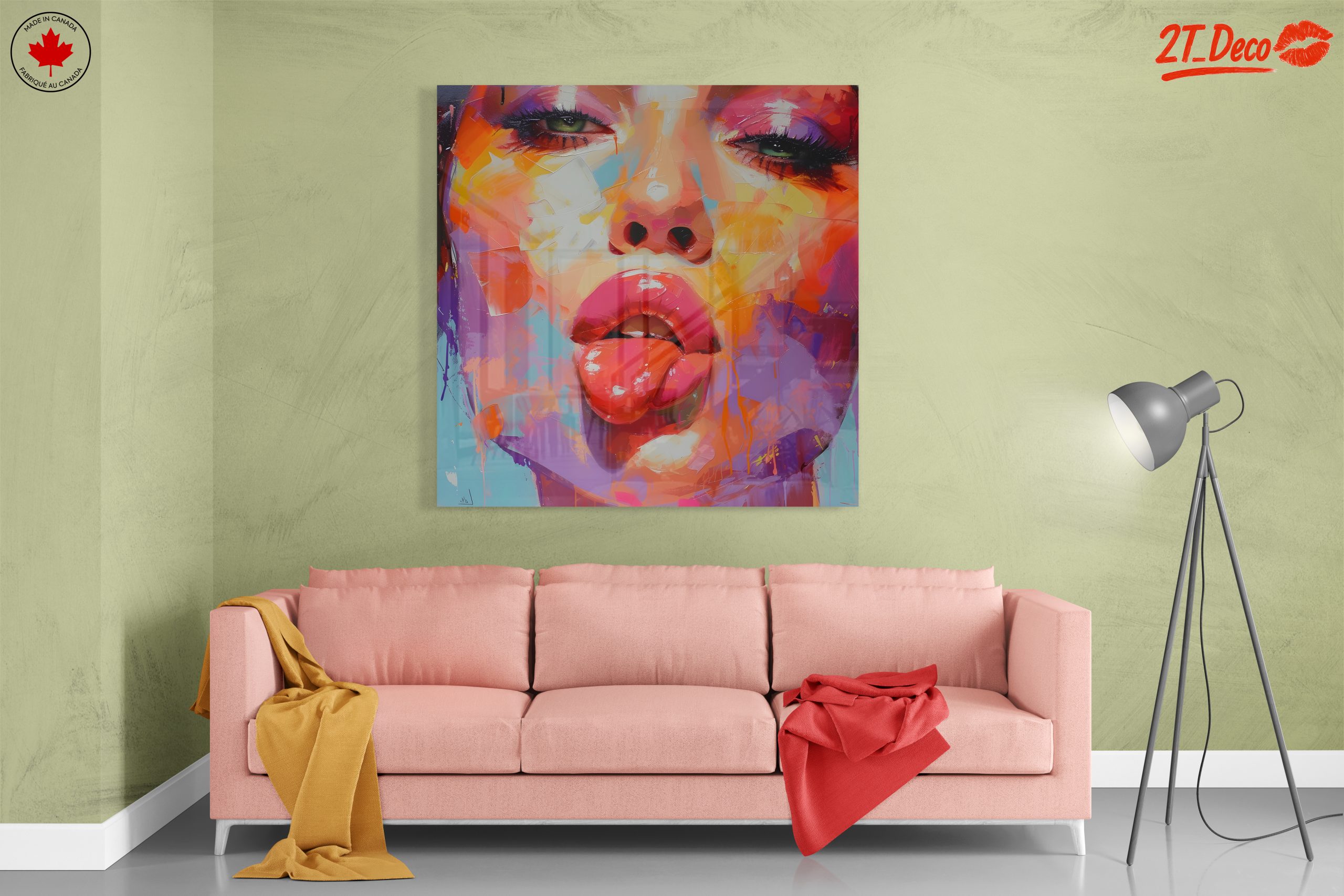 Vibrant Pop Art Portrait of a Woman 6 - Image 7