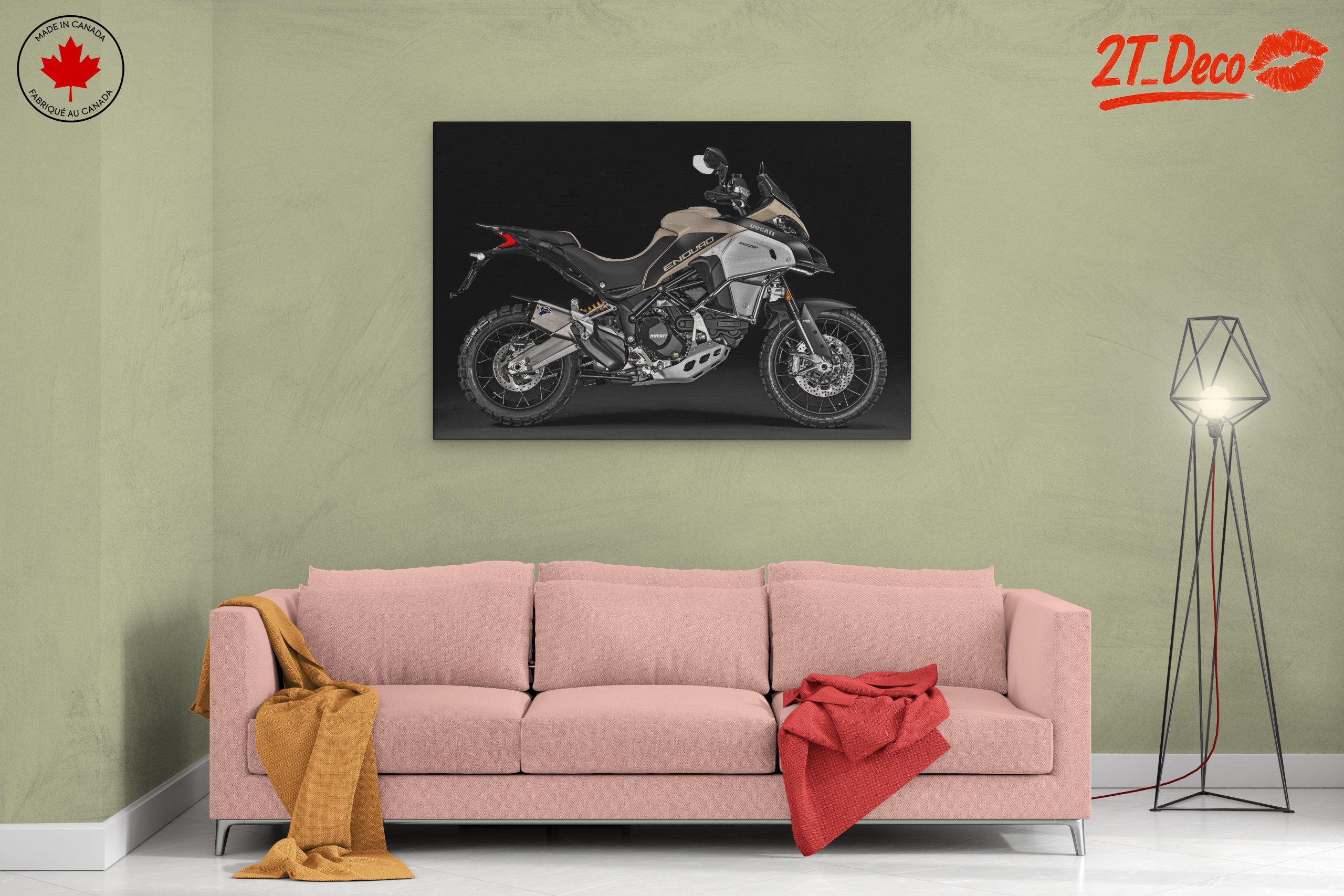 Ducati Enduro Adventure Motorcycle Artwork - Image 2