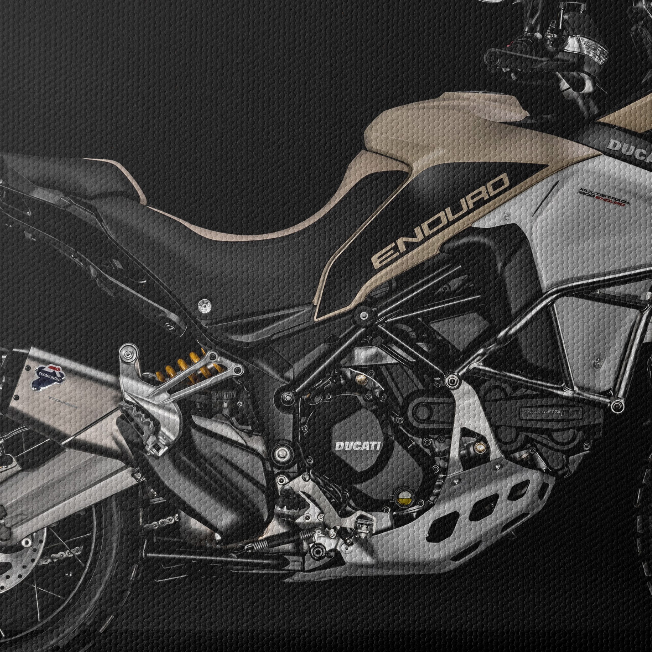 Ducati Enduro Adventure Motorcycle Artwork - Image 4