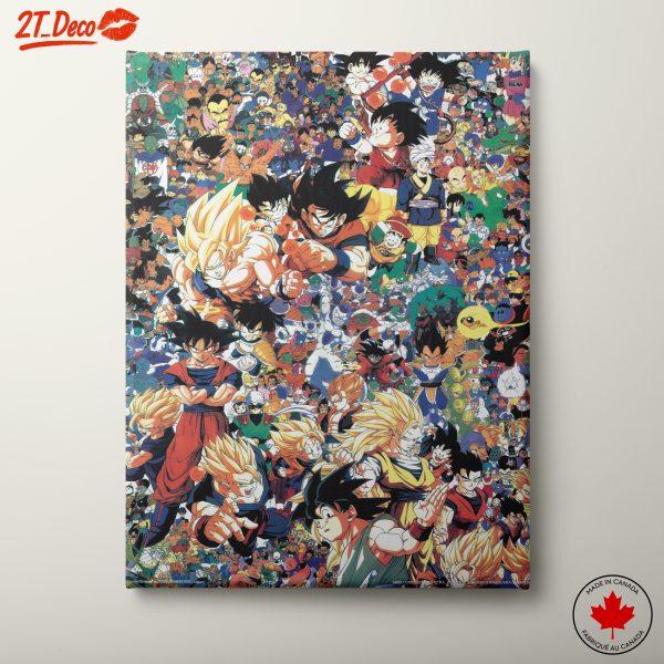 Dragon Ball Character Collage Art