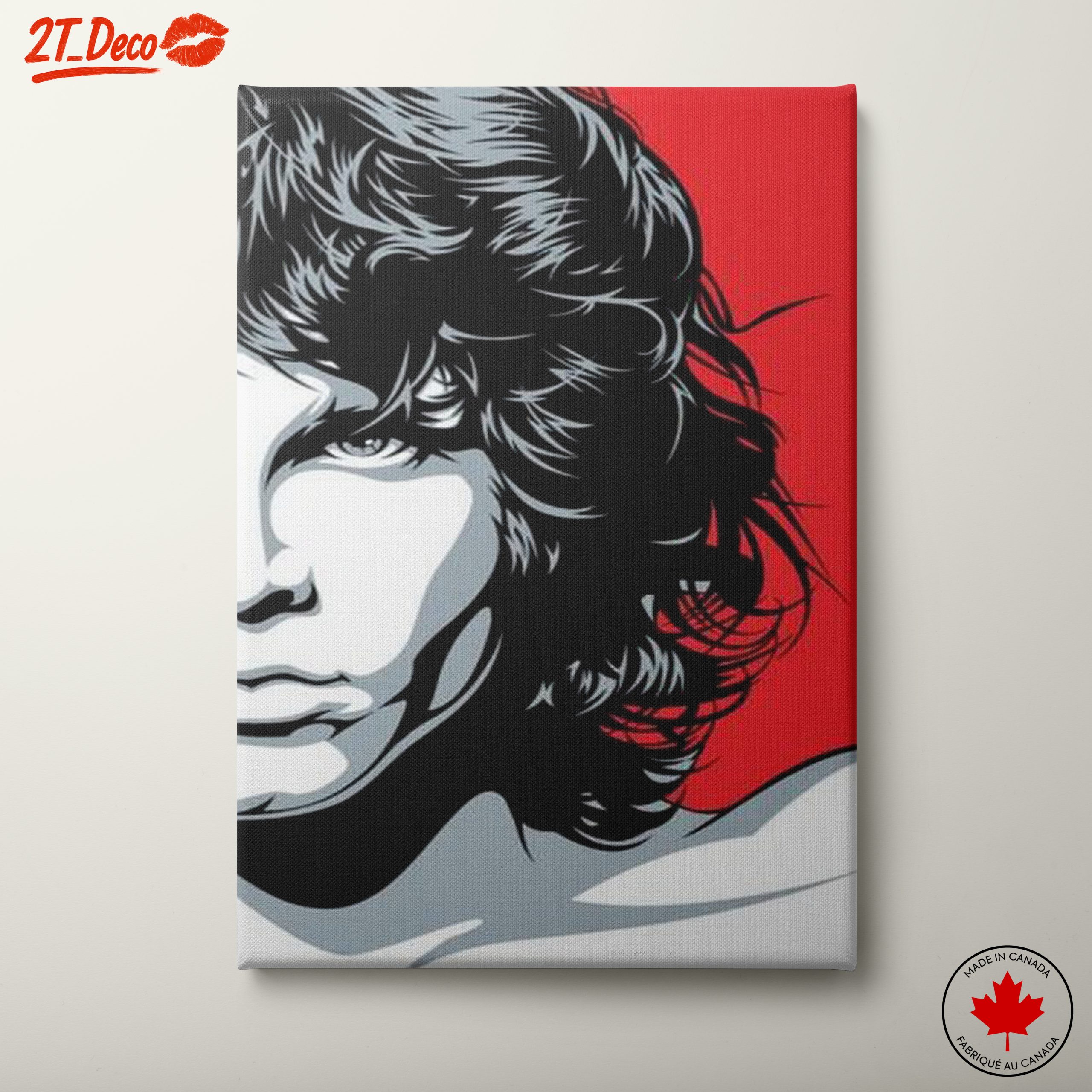 Iconic Music Art Featuring a Classic Rock Legend