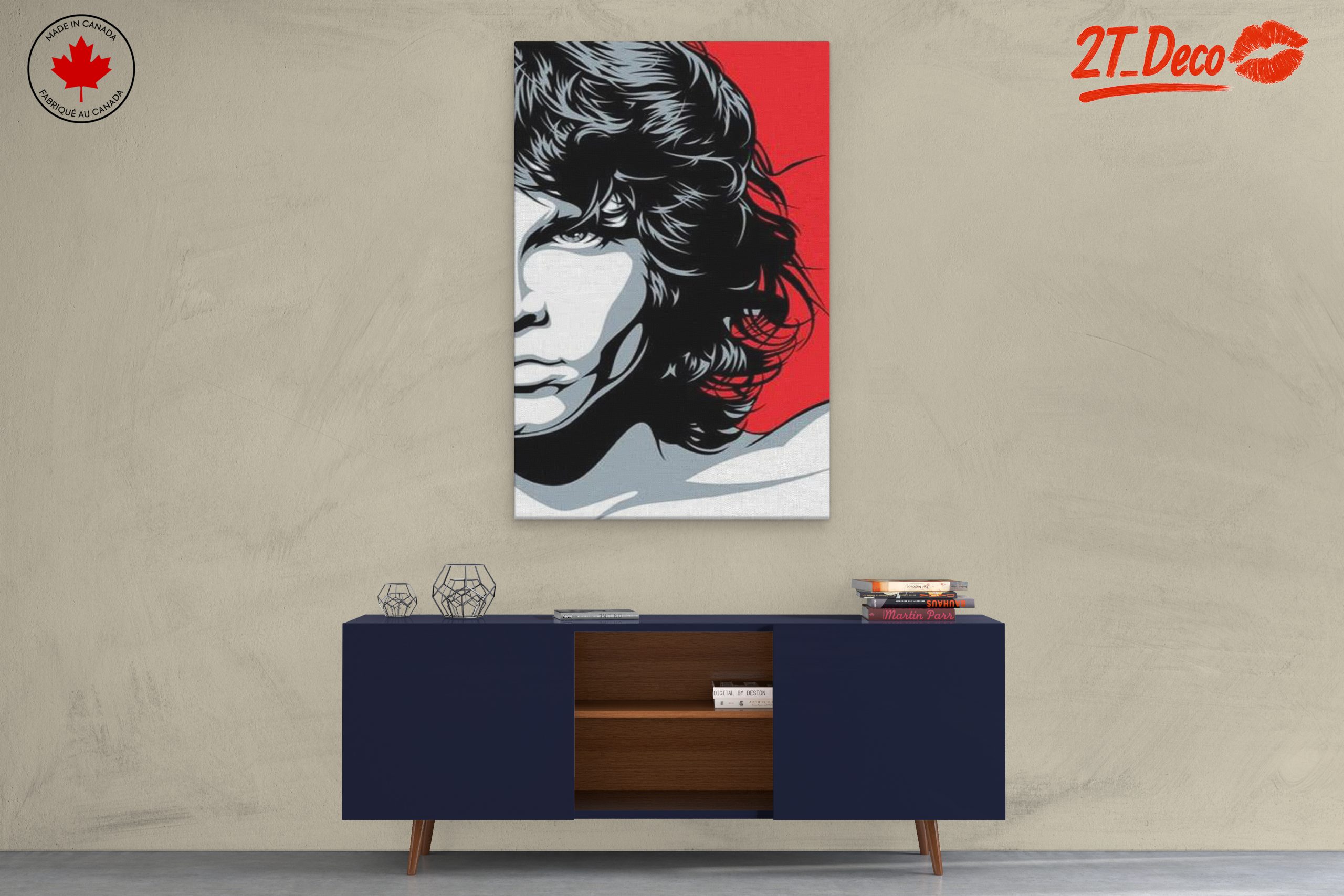 Iconic Music Art Featuring a Classic Rock Legend - Image 3