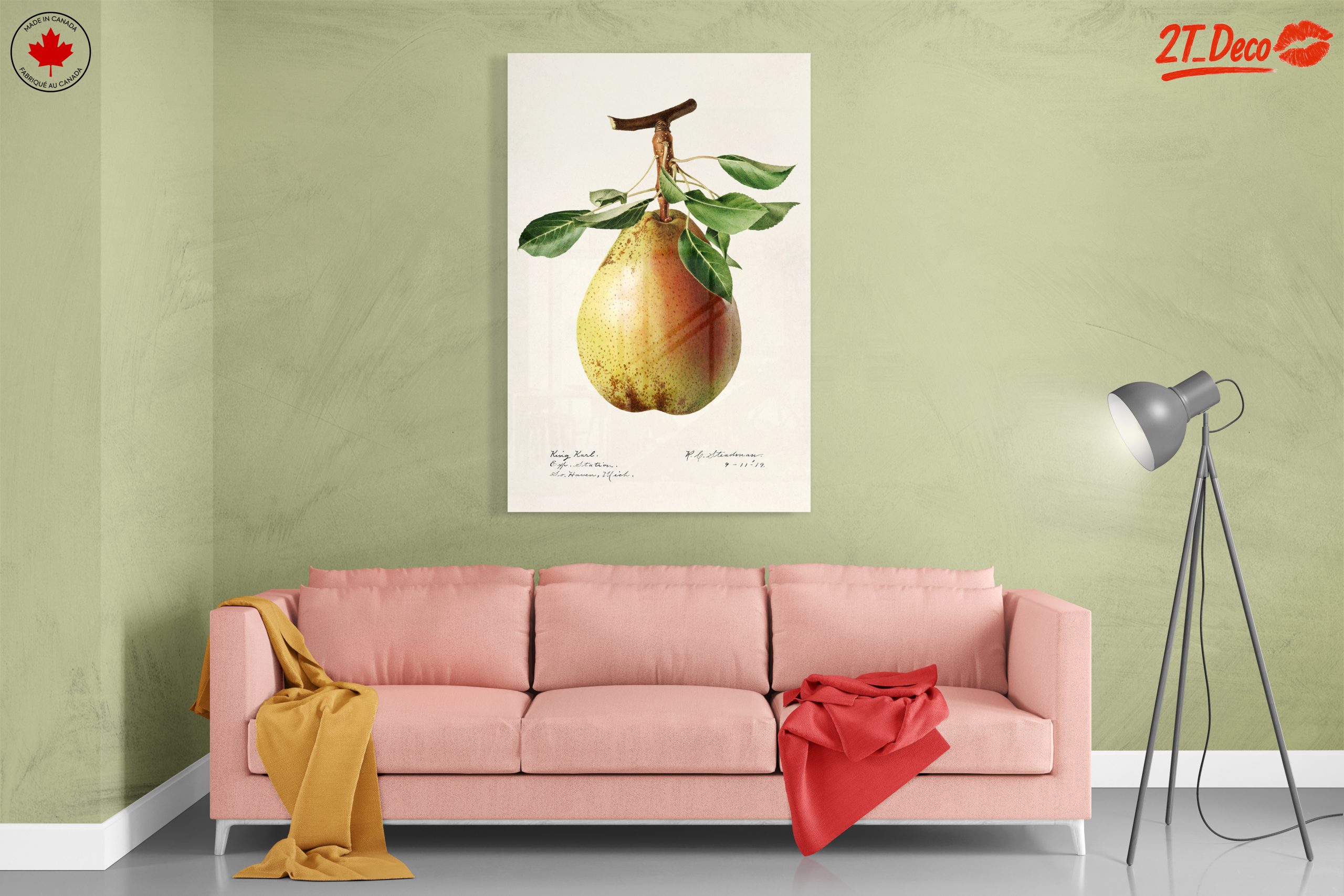 Detailed Botanical Art of a Pear - Image 7