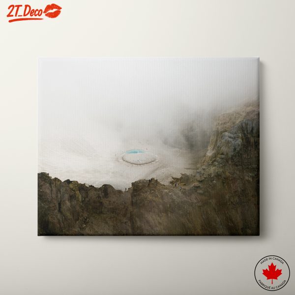 Misty Landscape with Glacier Pool