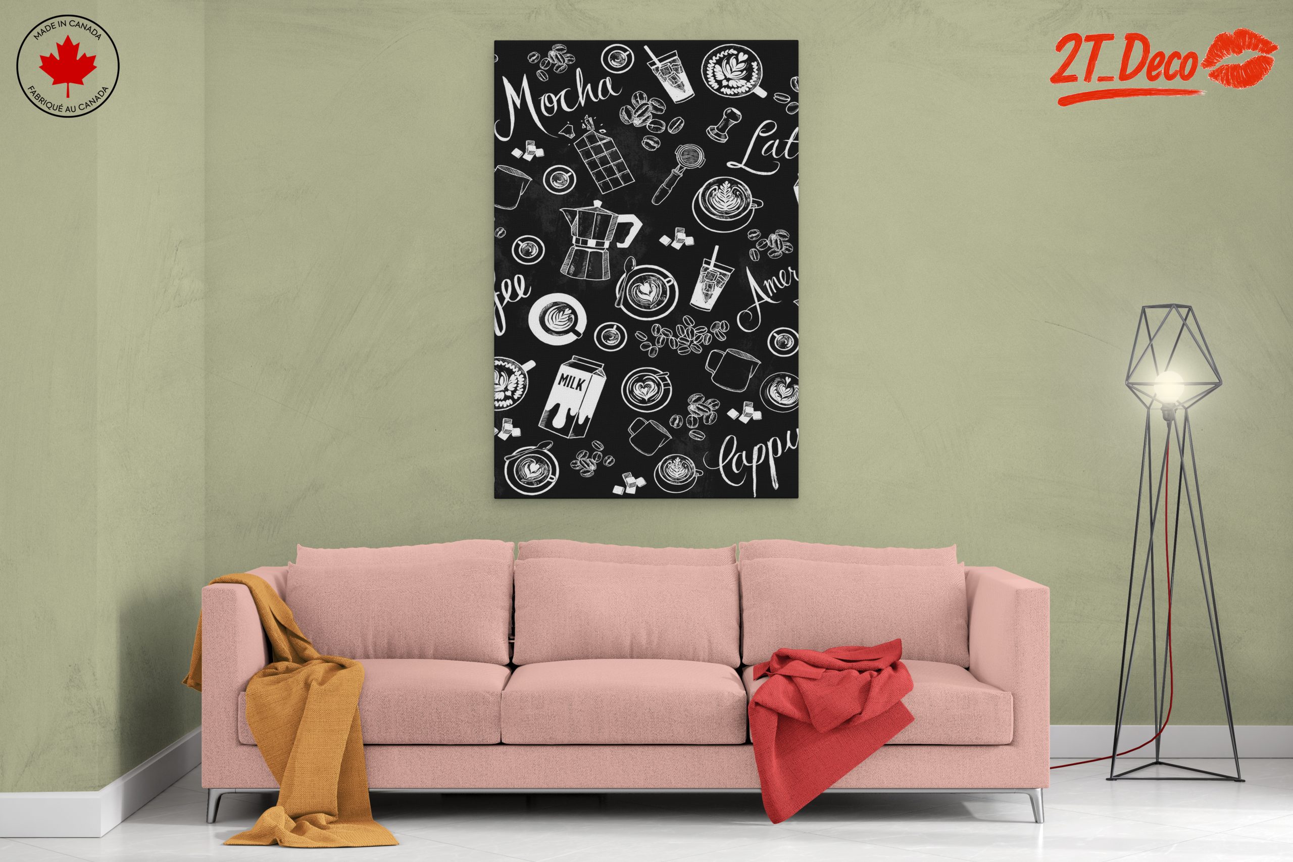 Chalkboard Coffee Art Composition - Image 2