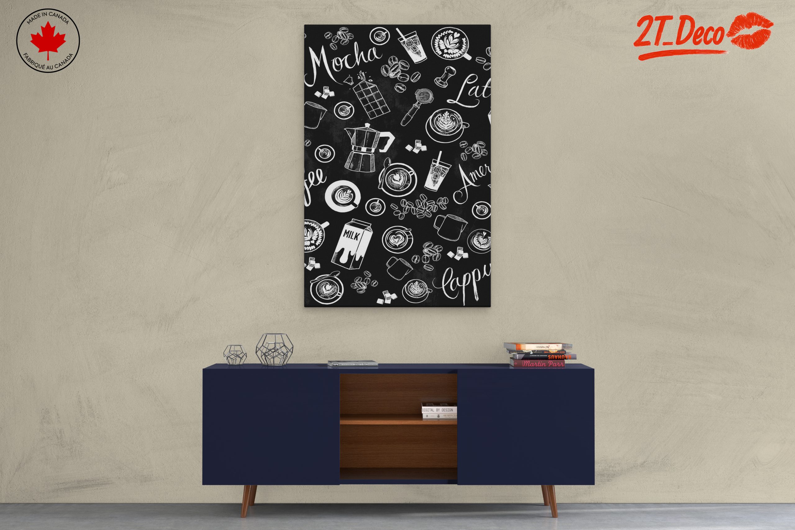 Chalkboard Coffee Art Composition - Image 3