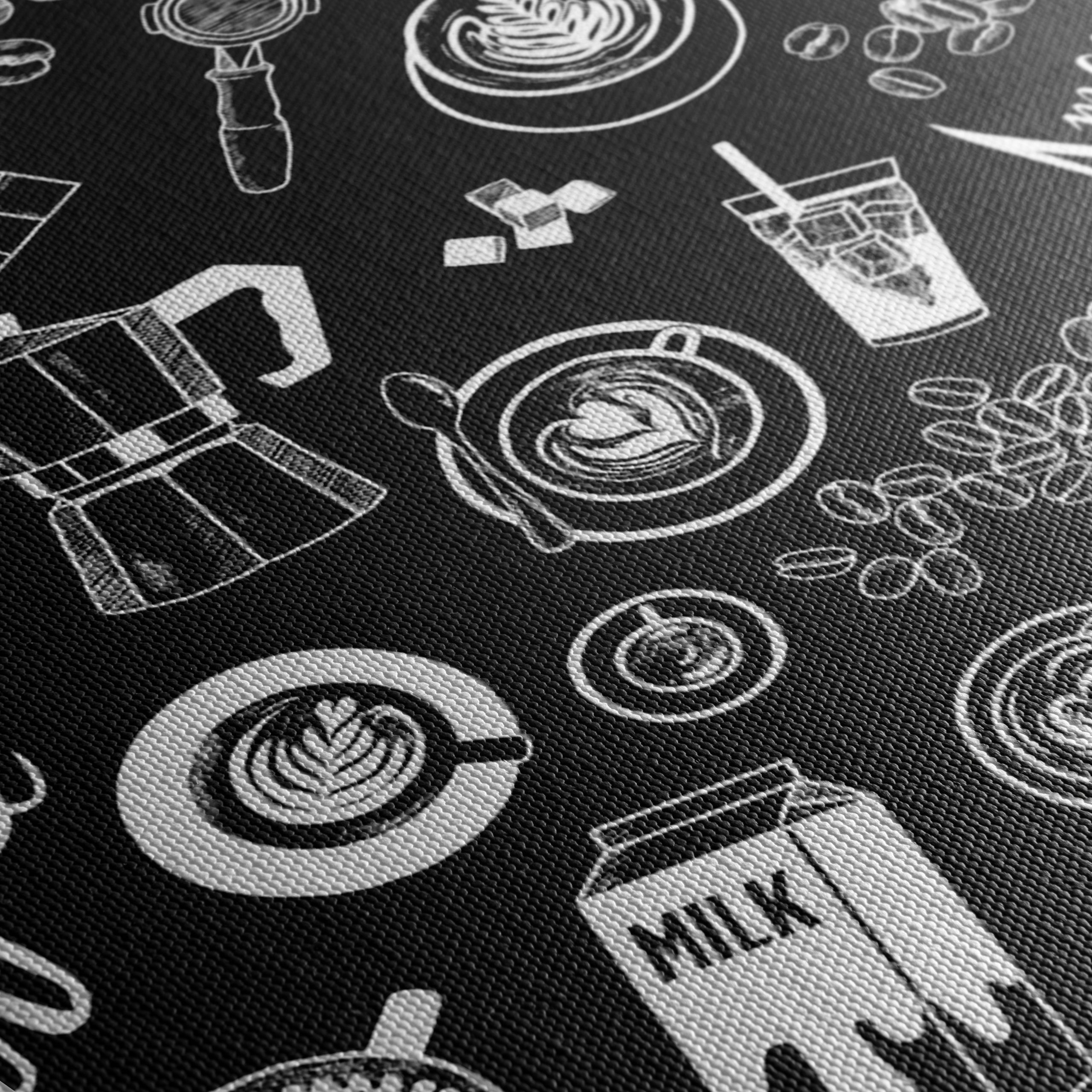 Chalkboard Coffee Art Composition - Image 5