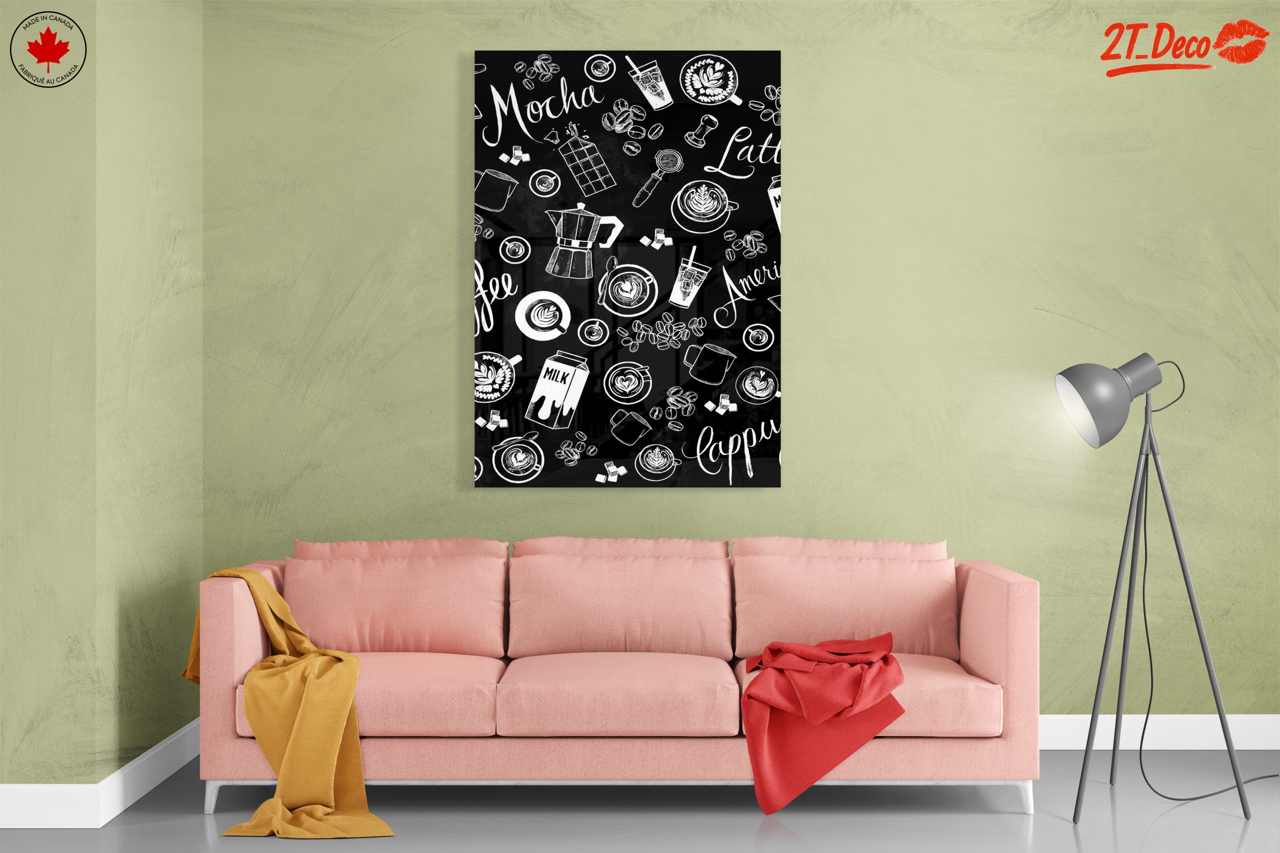 Chalkboard Coffee Art Composition - Image 7